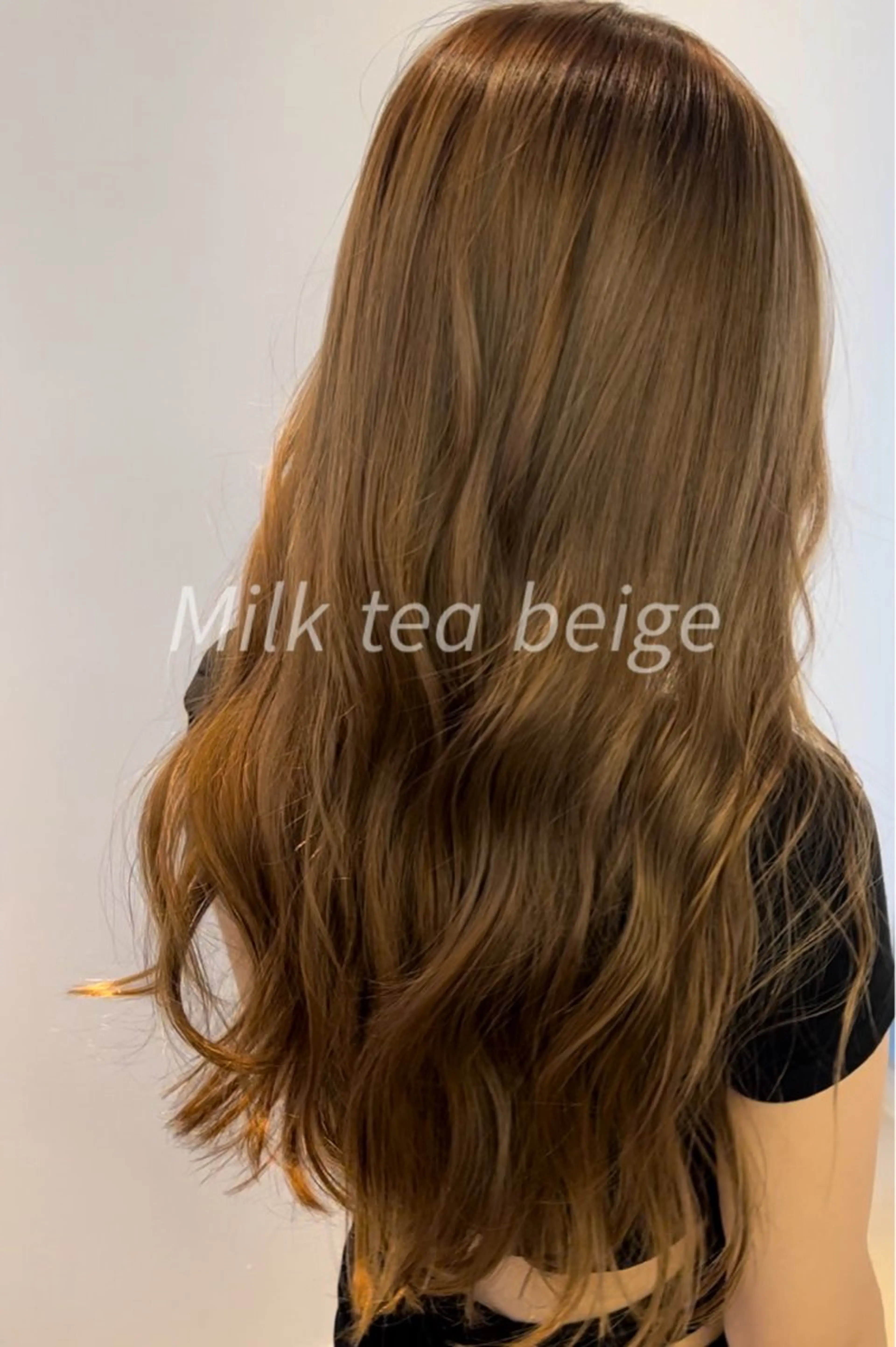 ロング カラー ベージュカラー ブリーチ ミルクティーベージュ カット ヘアカラー トリートメント 艶ハイトーン‪‪🔆 ️️️安座間 希のヘアスタイル