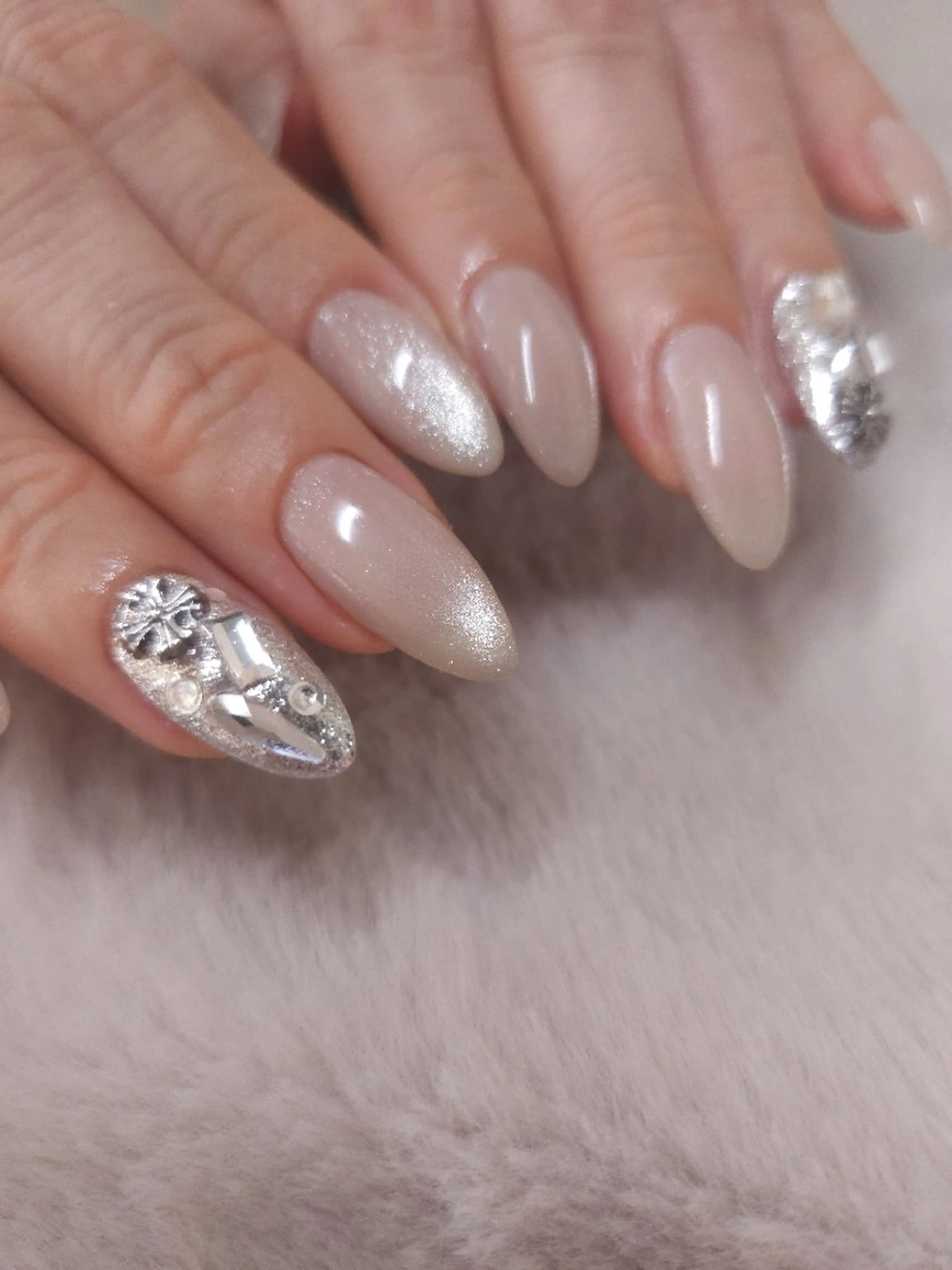 ネイル マグネットネイル ハンドネイル mukuby_ manamiのネイルデザイン