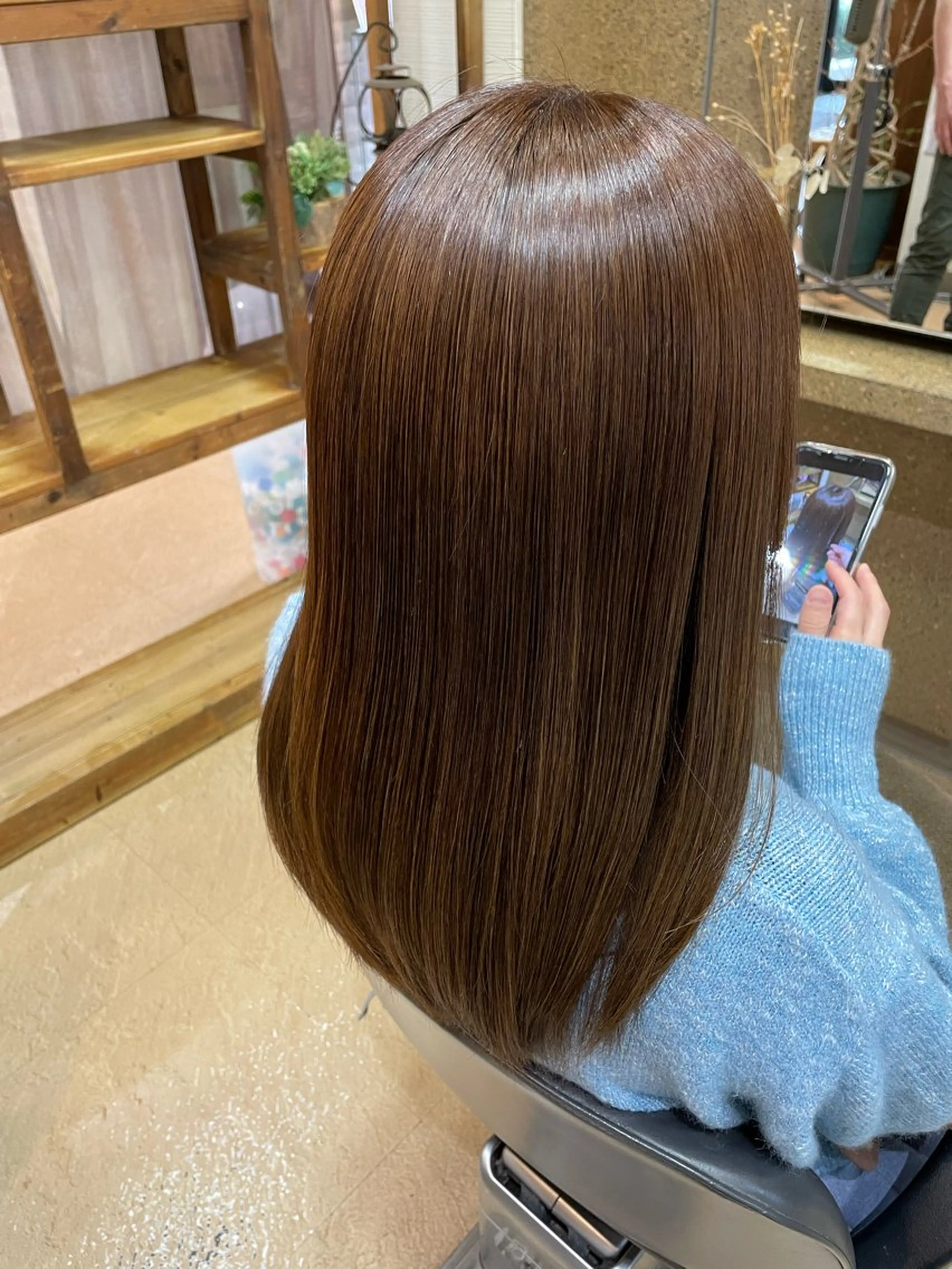 ミディアム カラー パーマ ヘアアレンジ キッズ 田中 俊貴のヘアスタイル