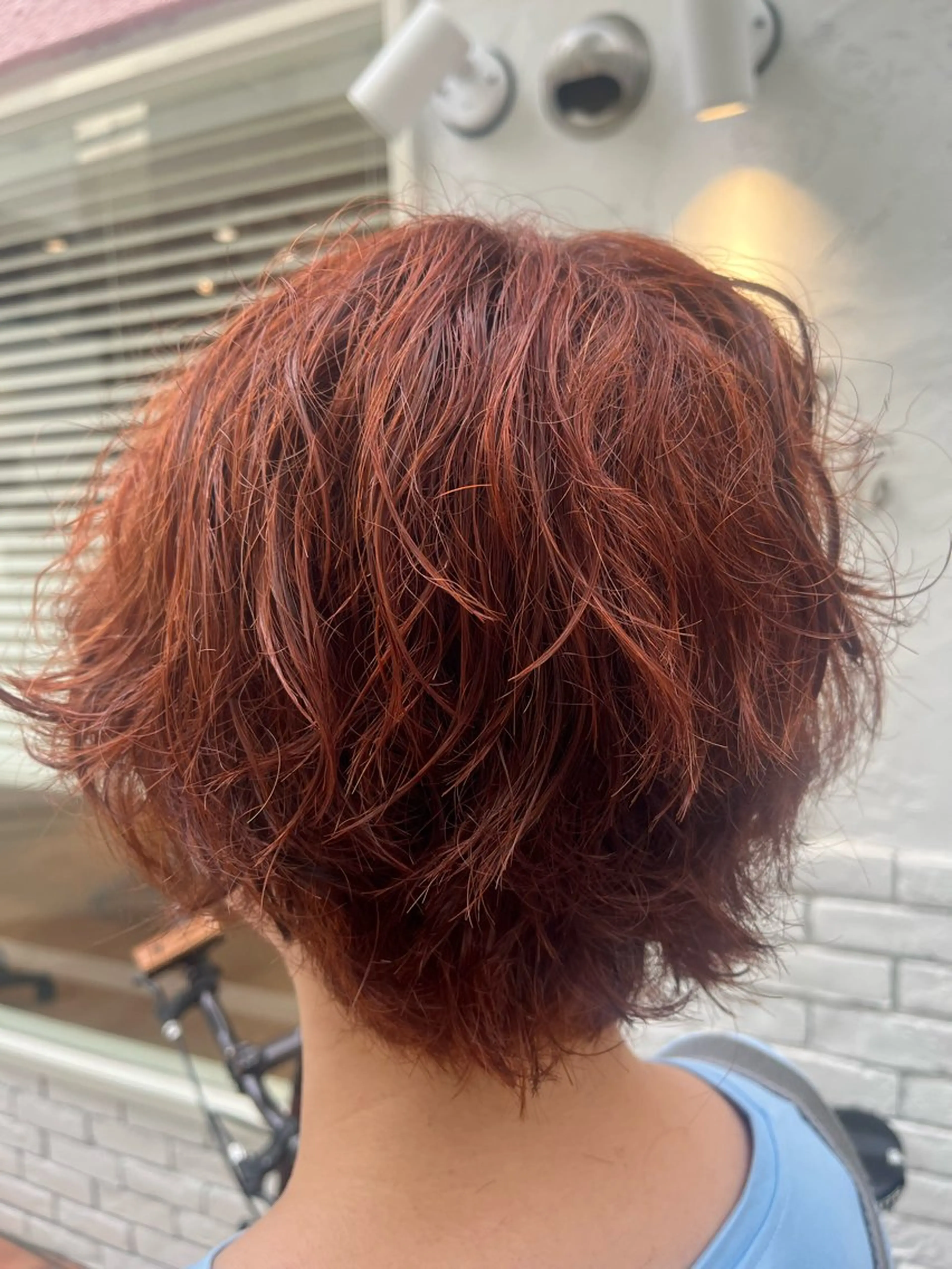 ショート カラー オレンジ ボブ カット ヘアカラー トリートメント 🌈透明感カラー🌈 🌟吉田祐介🌟のヘアスタイル