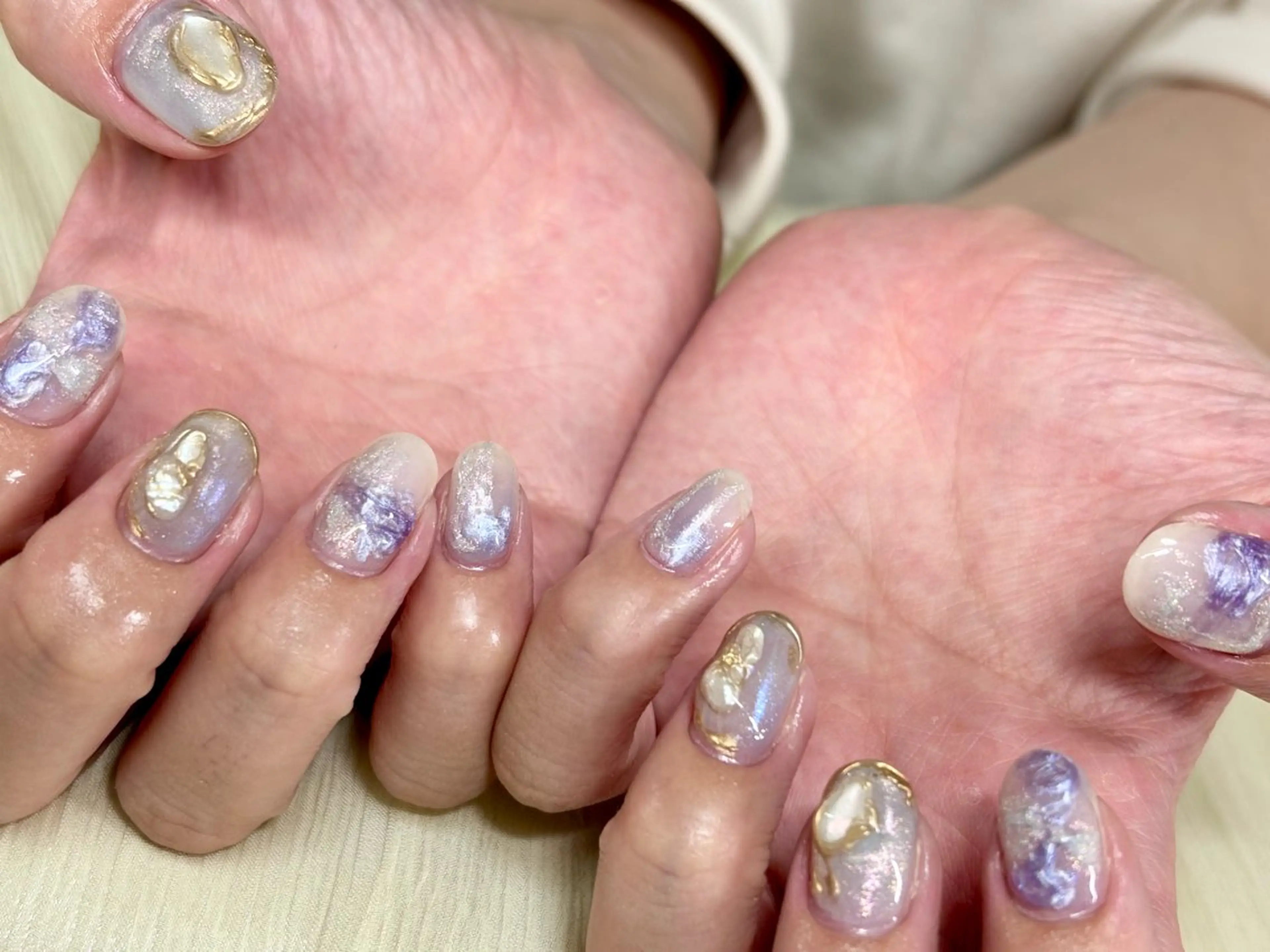 ネイル ニュアンスネイル 春ネイル ハンドネイル ハンドケア ETE LUNA NAILのネイルデザイン