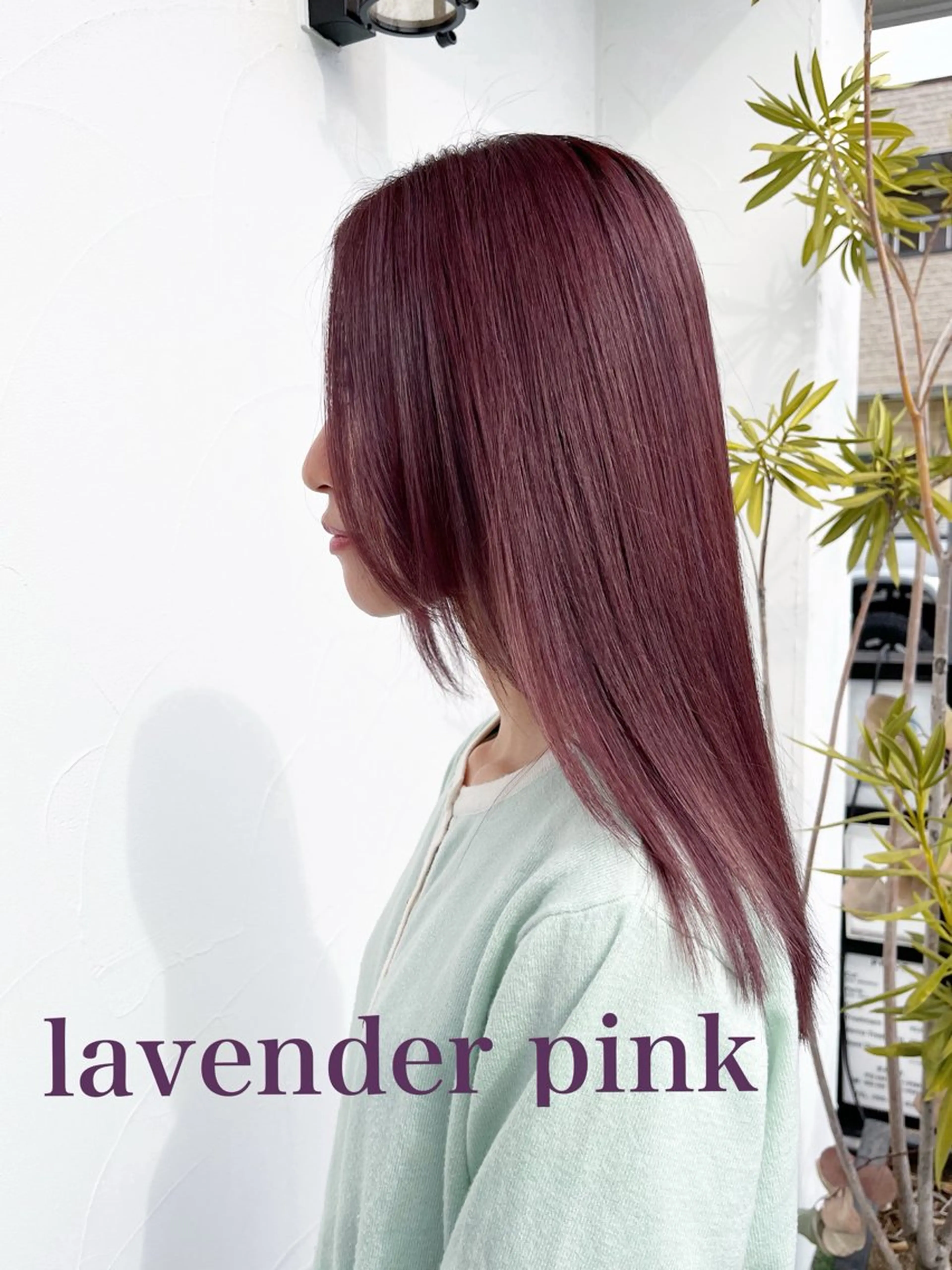 ミディアム カラー ラベンダーカラー ラベンダーピンク ピンクカラー カット ヘアカラー トリートメント カラー∫カット∫ 髪質改善🤍MIKUのヘアスタイル