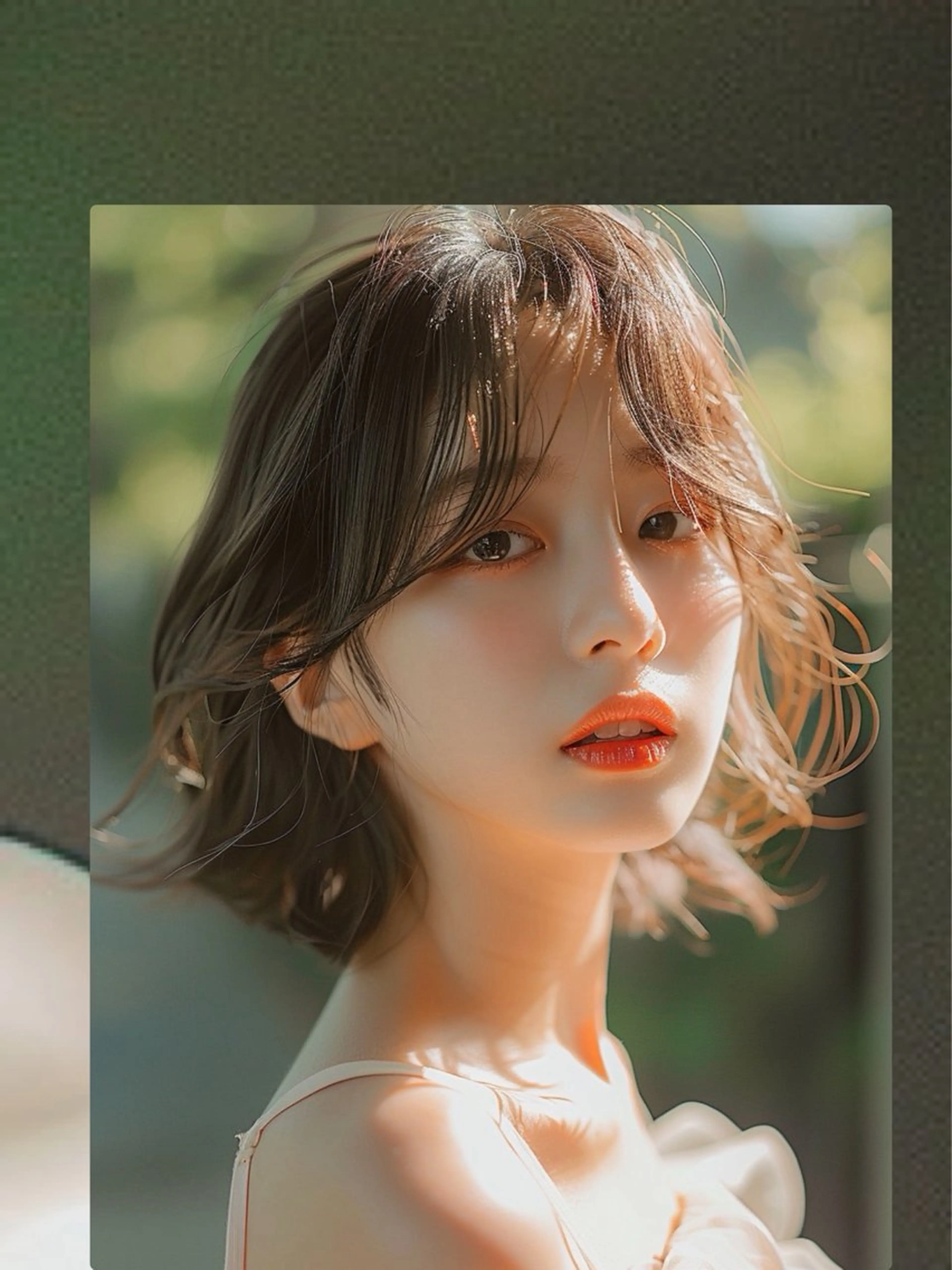 ミディアム カット ヘアカラー レイヤー/韓国風 /髪質改善　中野拓侍のヘアスタイル