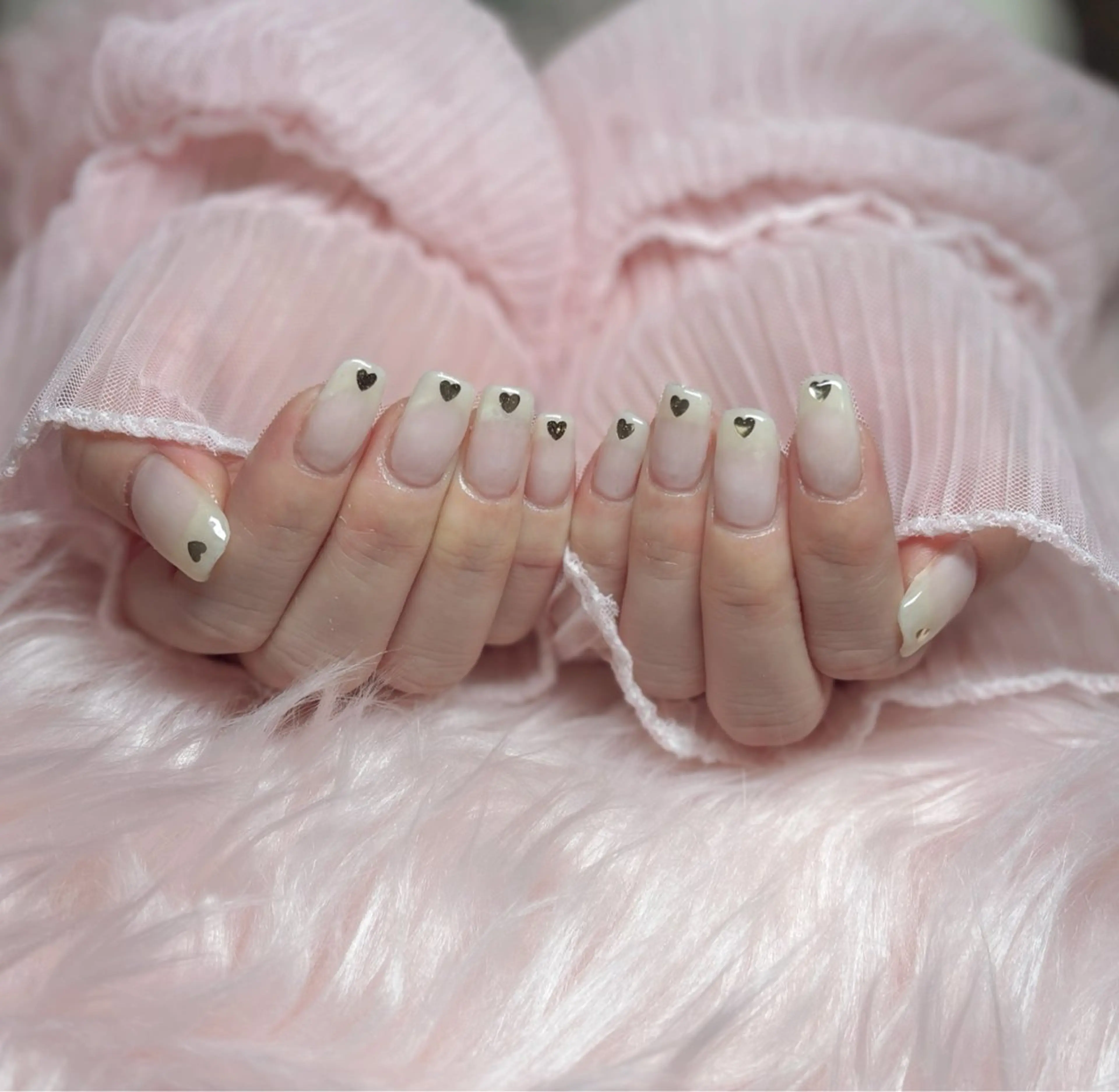 ネイル ハート ハンドネイル Nail Salon macherieのネイルデザイン