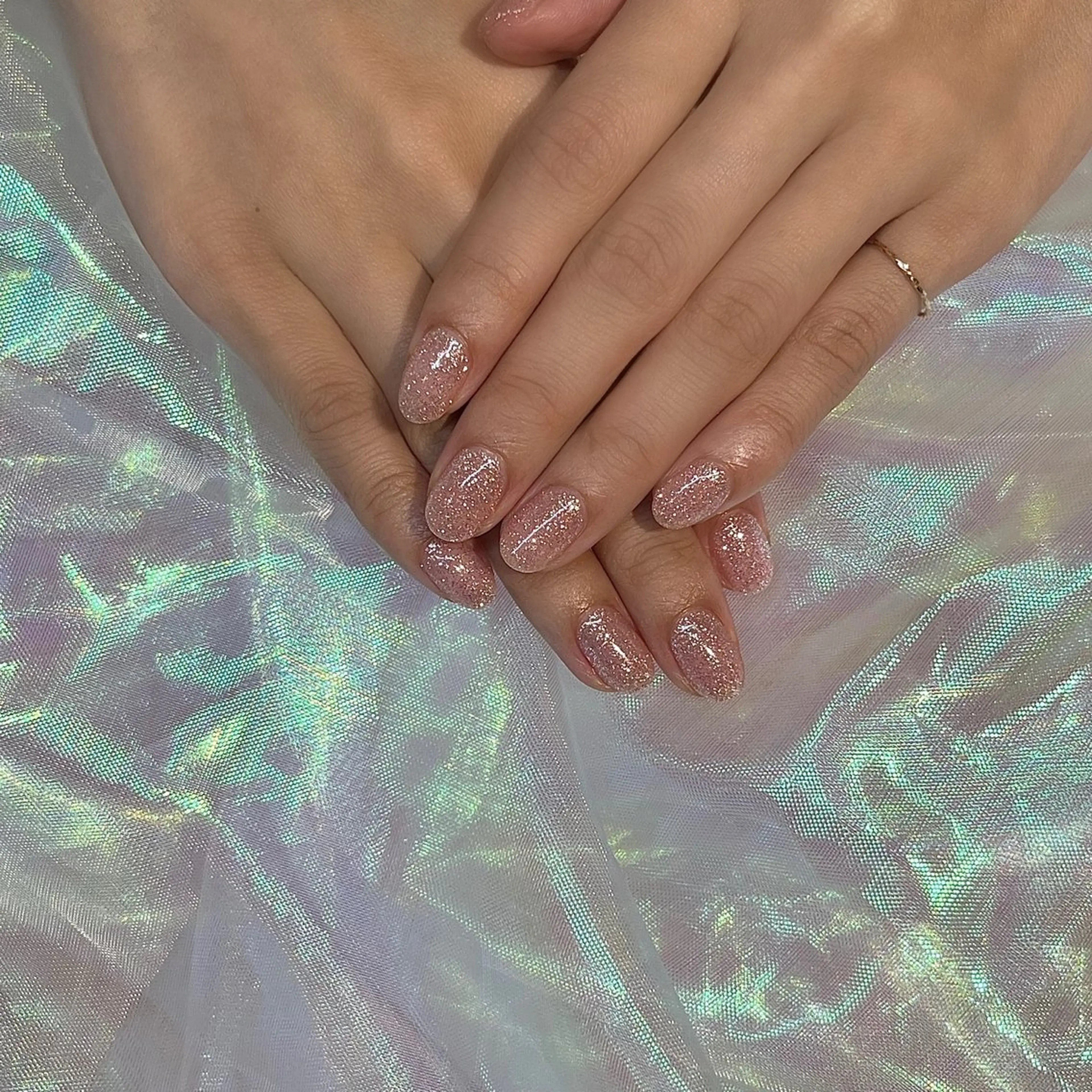 ネイル フラッシュネイル ピンク 渡邊 あかりのネイルデザイン