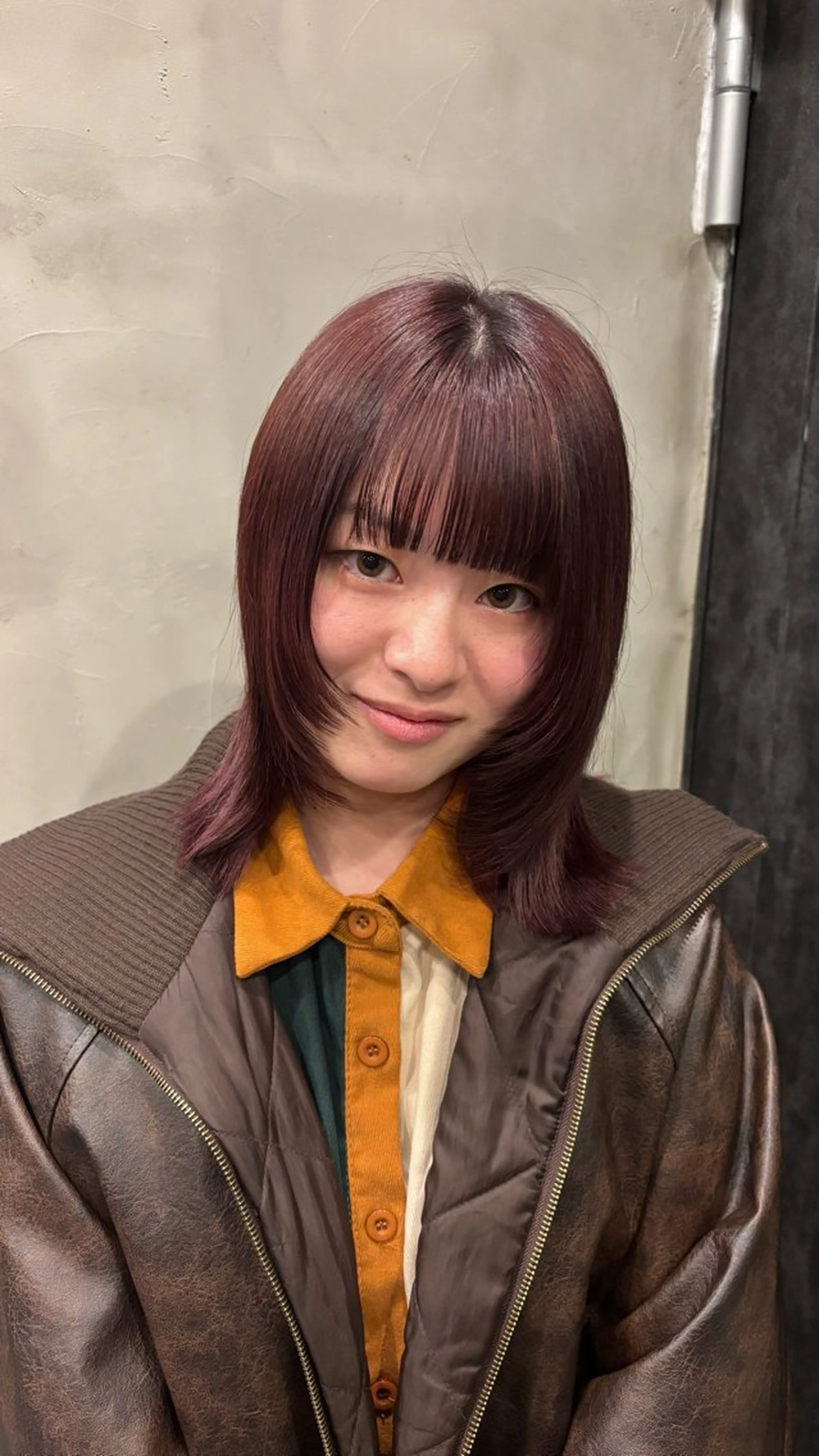 ミディアム カラー 髙杉 舞羽のヘアスタイル
