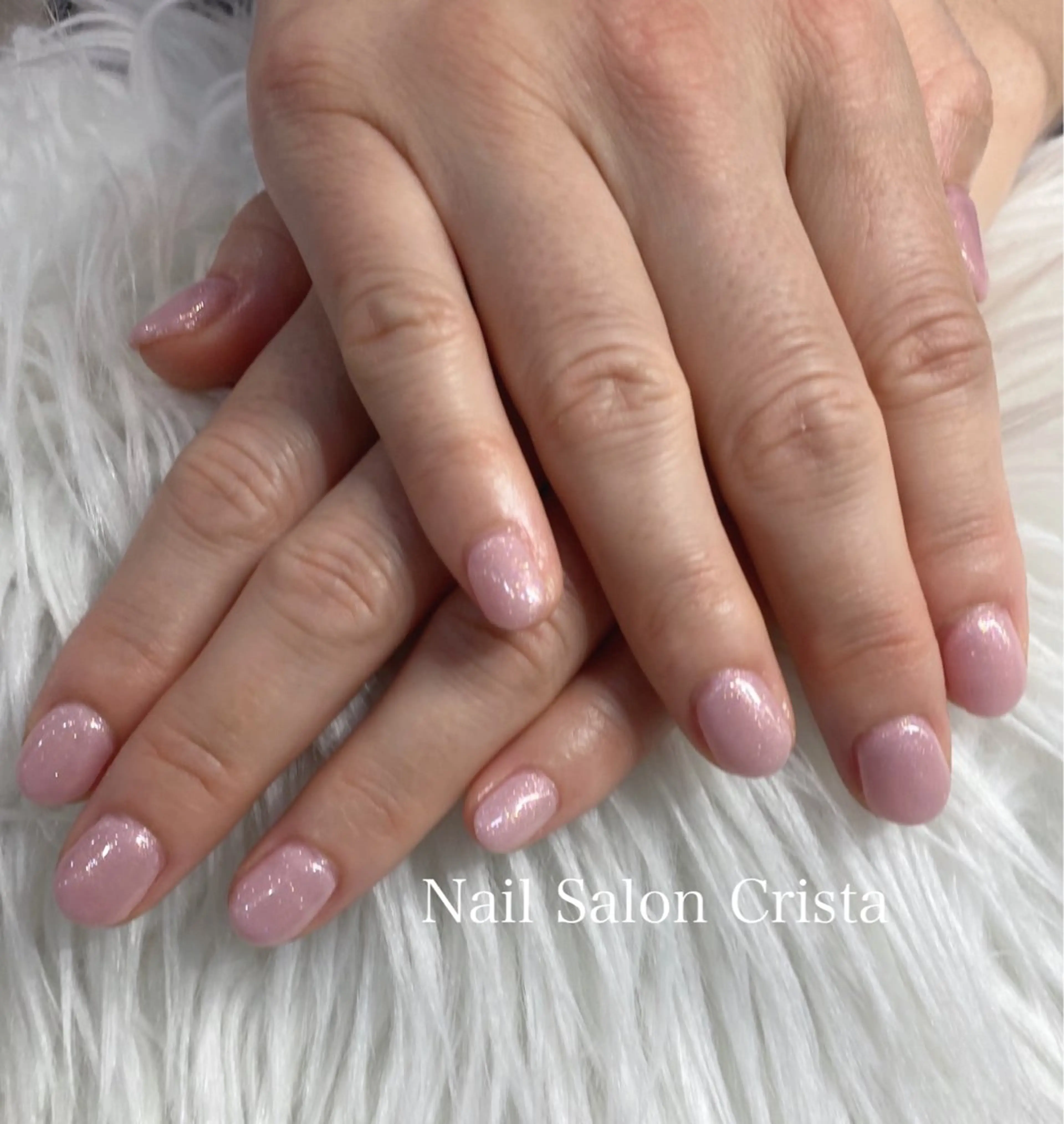 ネイル ジェルネイル パラジェル ピンク ハンドネイル CRISTA MOMOのネイルデザイン