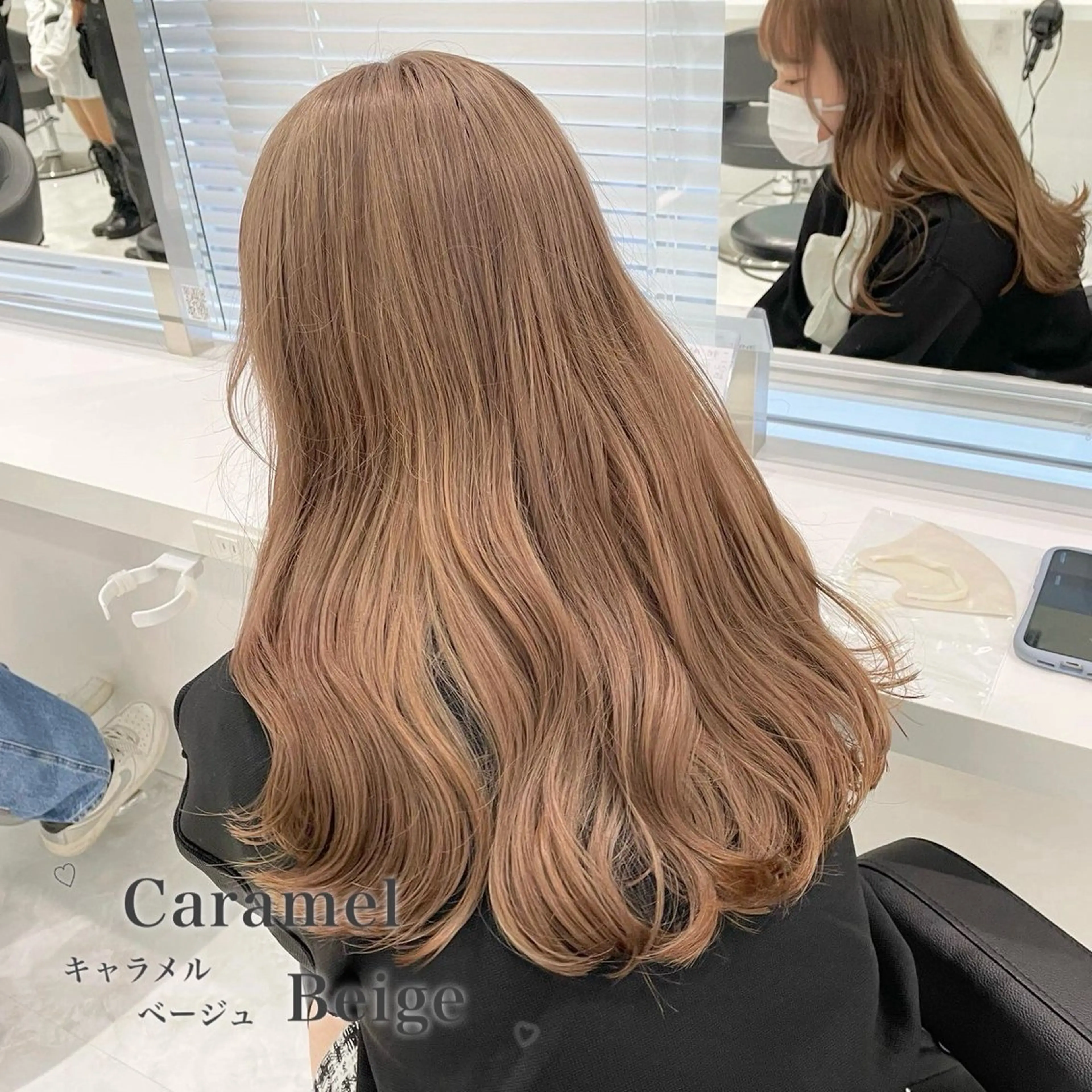 ロング カラー 韓国風艶髪🎀 暖色カラー🤍のヘアスタイル