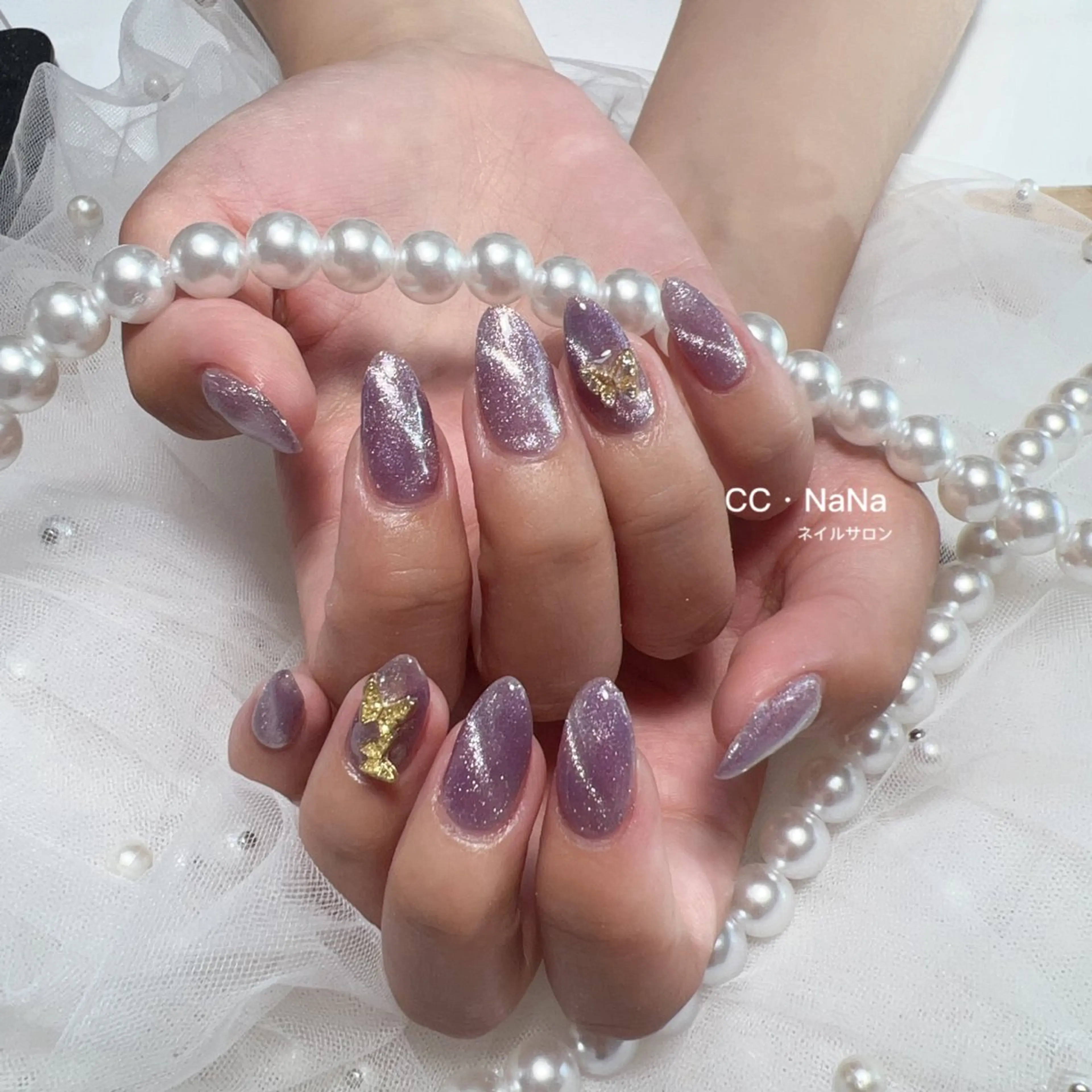 ネイル ハンドネイル 💎CC・NaNa 韓国風ネイル🌙Cのネイルデザイン