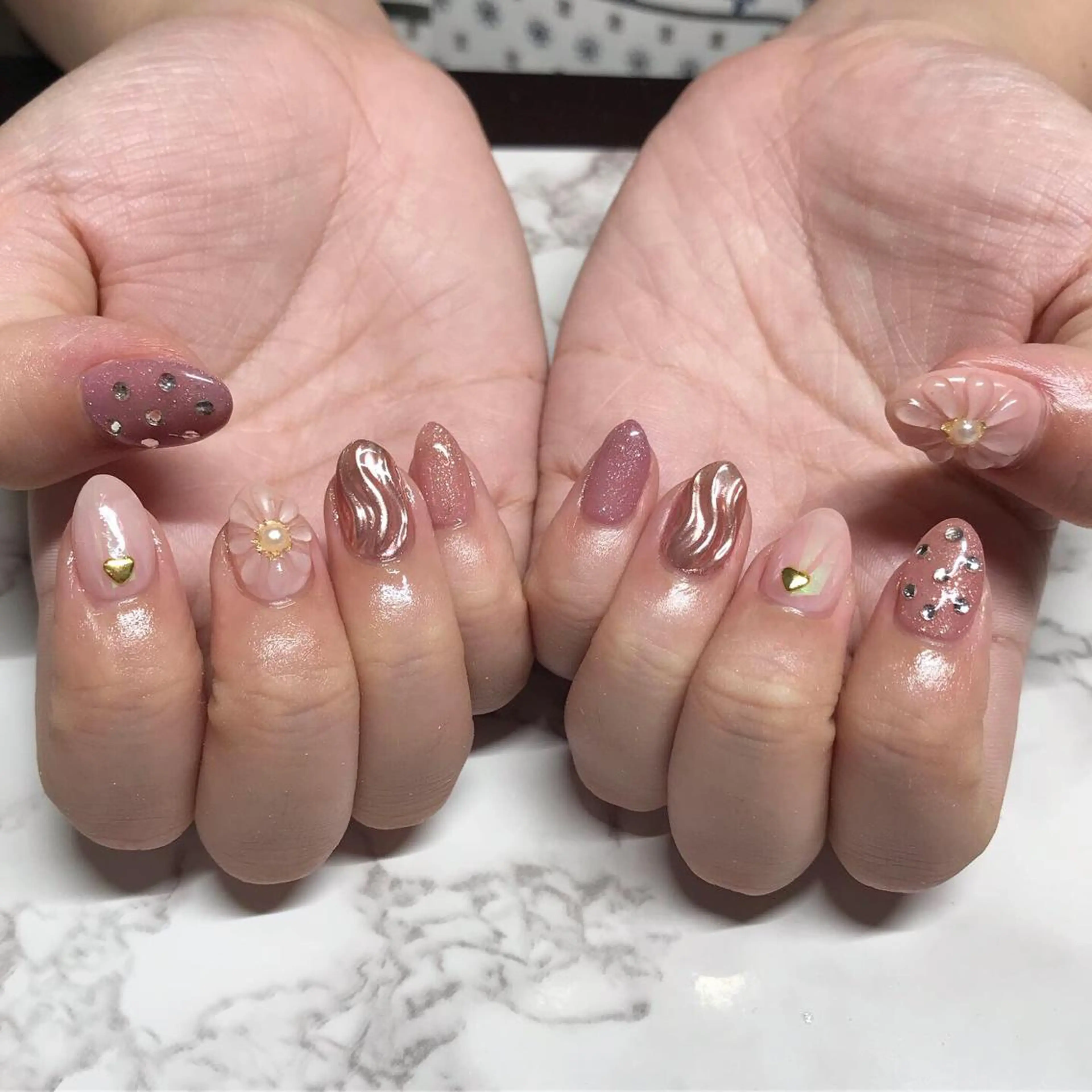 ネイル 持ち込み アスピーネイル asukaのネイルデザイン