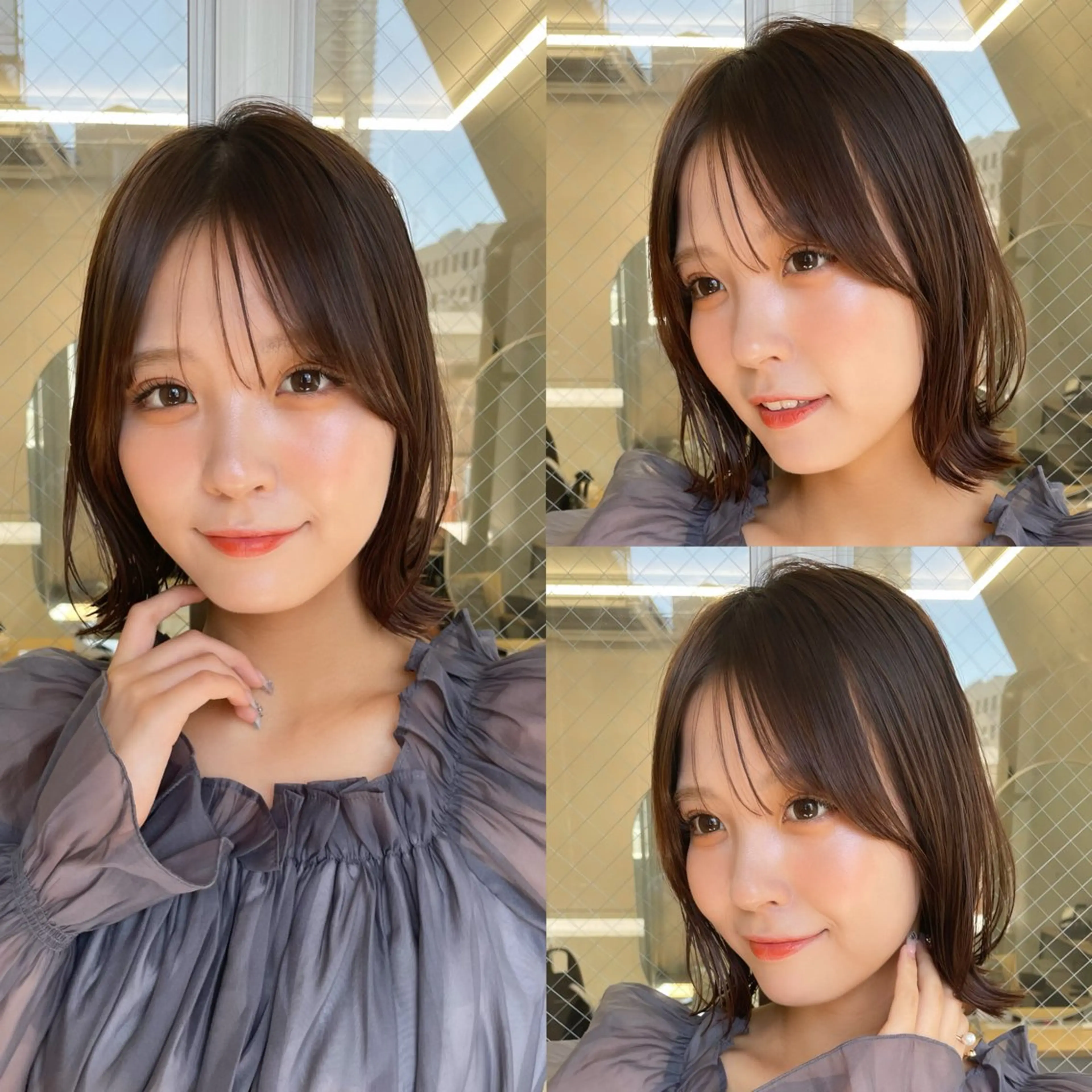 カット ヘアカラー 似合わせレイヤー🌟 巻ける縮毛矯正みつきのヘアスタイル