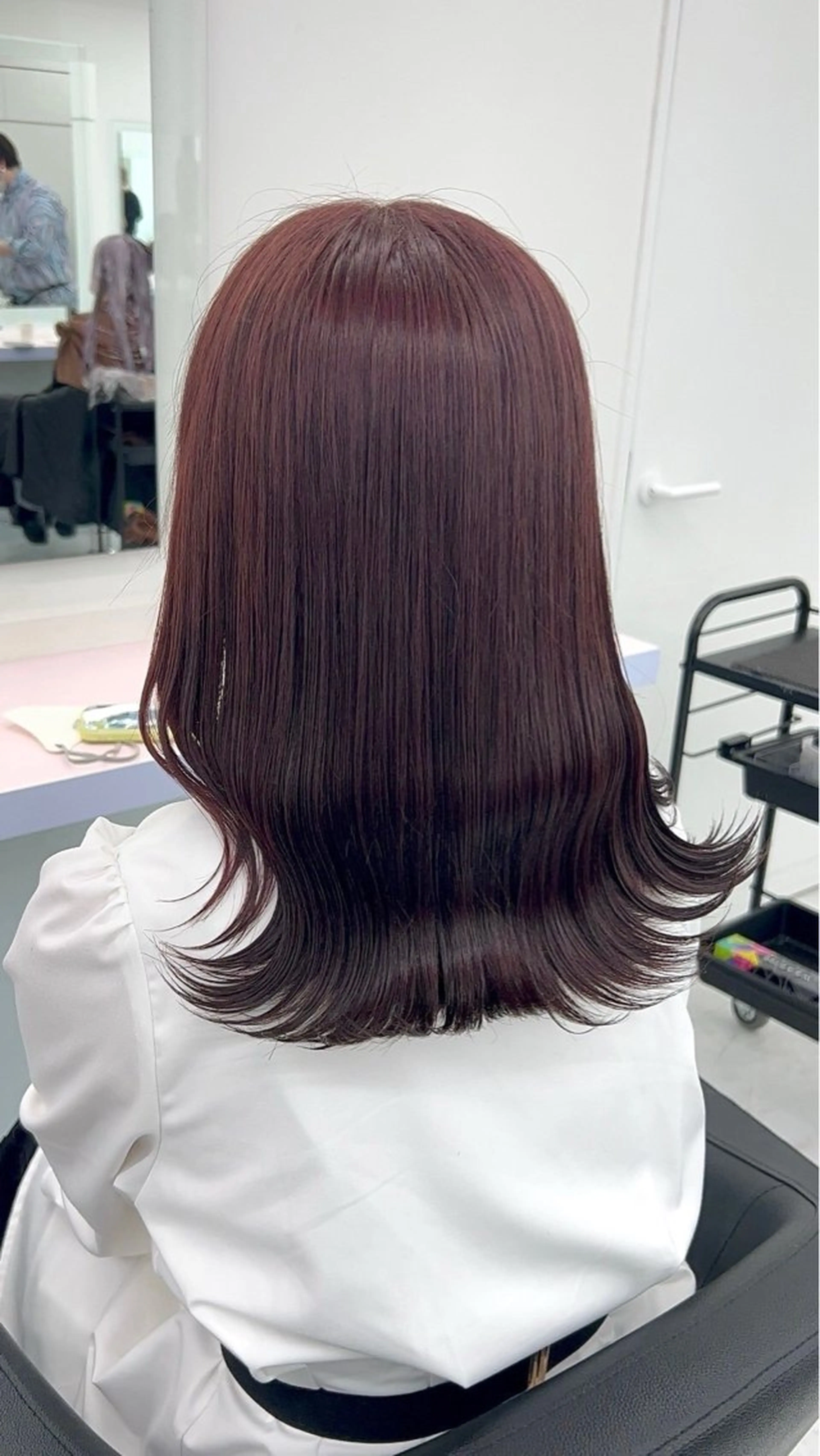 セミロング カラー 🤍セット簡単パーマ 🤍TAMAKIのヘアスタイル