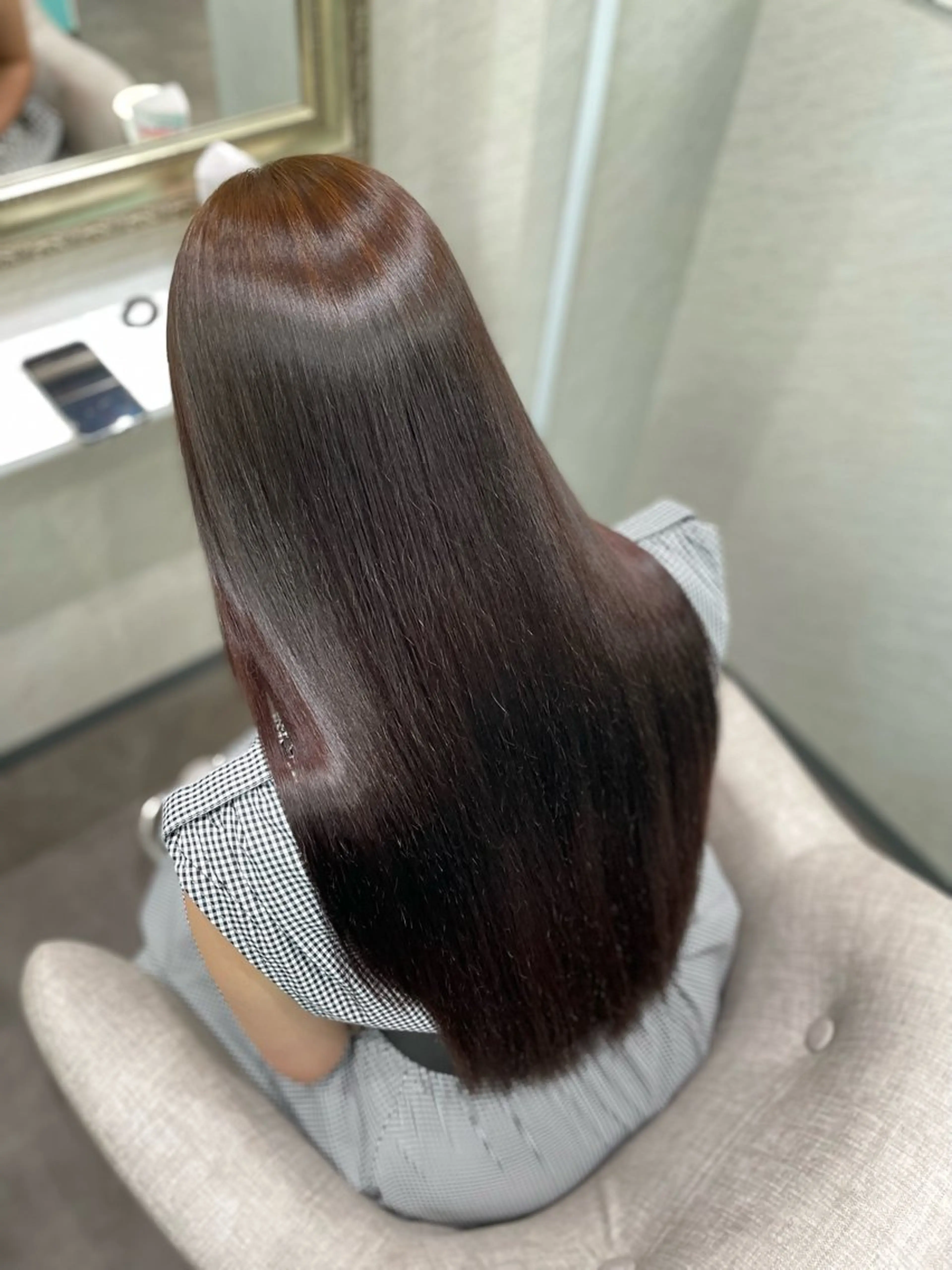 ロング 縮毛矯正 ヘッドスパ 髪質改善/縮毛矯正 アンナ🍊のヘアスタイル