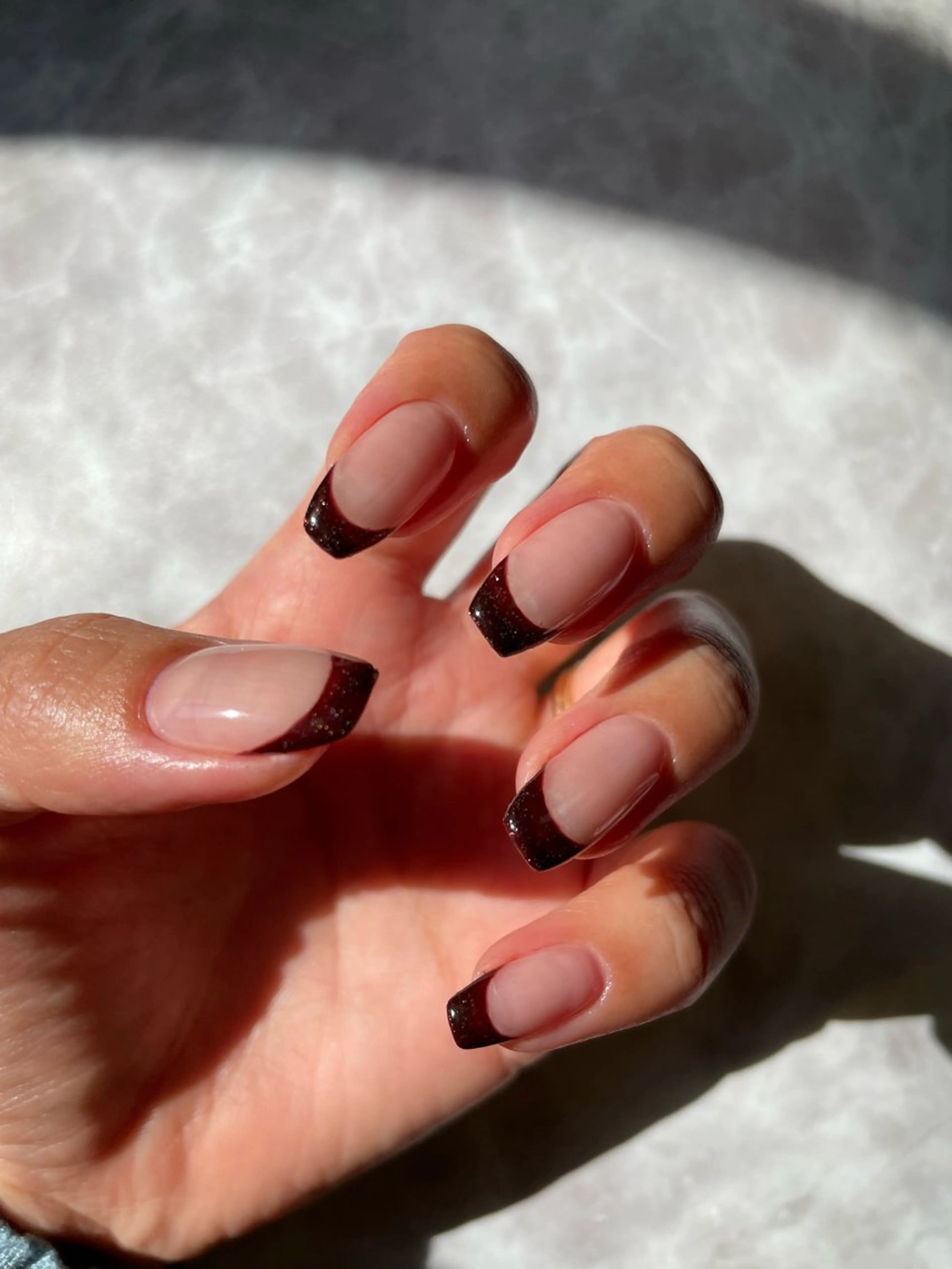 ワンカラーネイル💅(オフ込み)フレンチ、グラデーション変更🆗の写真