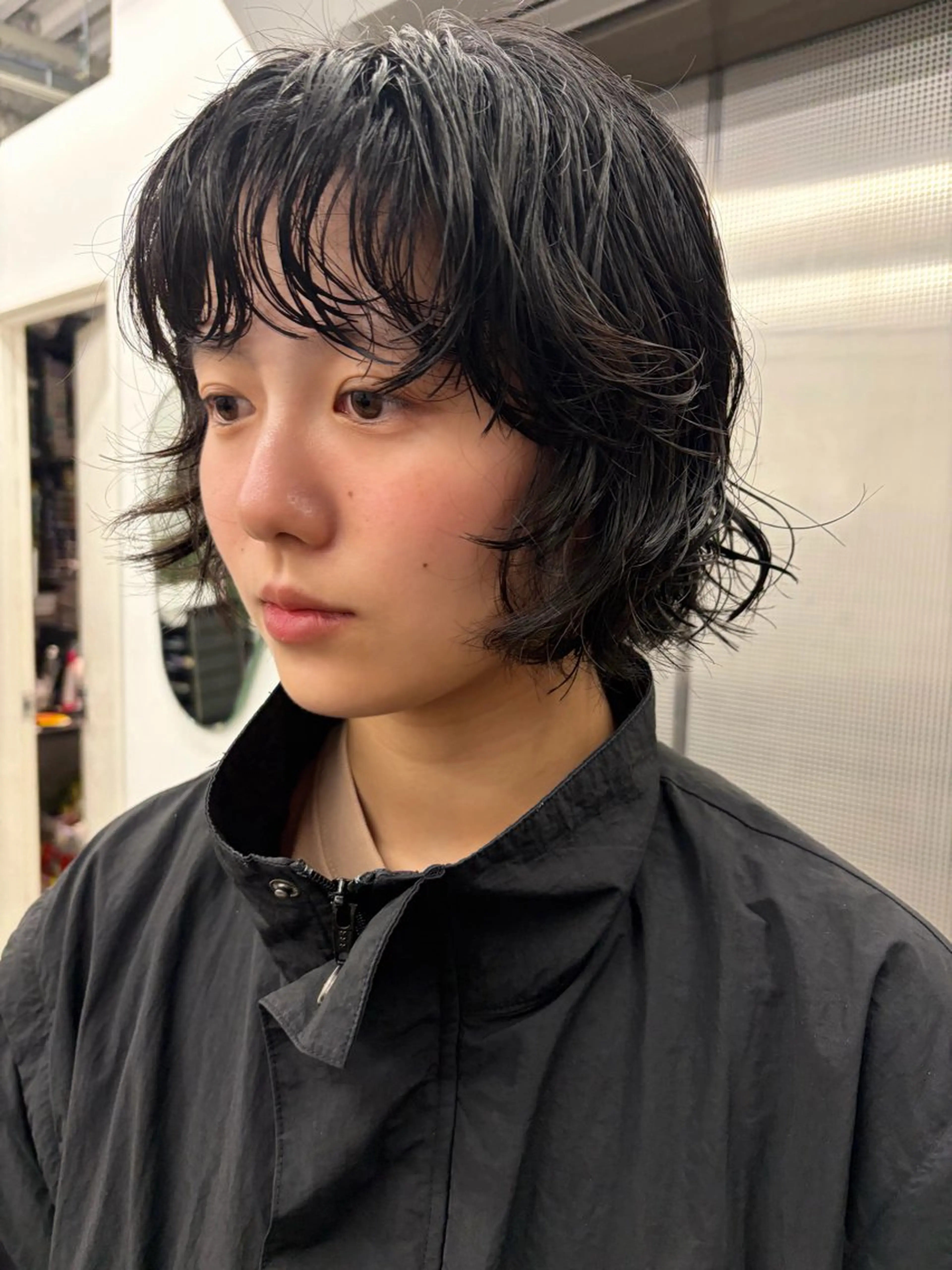 ミディアム パーマ パーマ Nico☺︎🎀YU ボブ/パーマのヘアスタイル