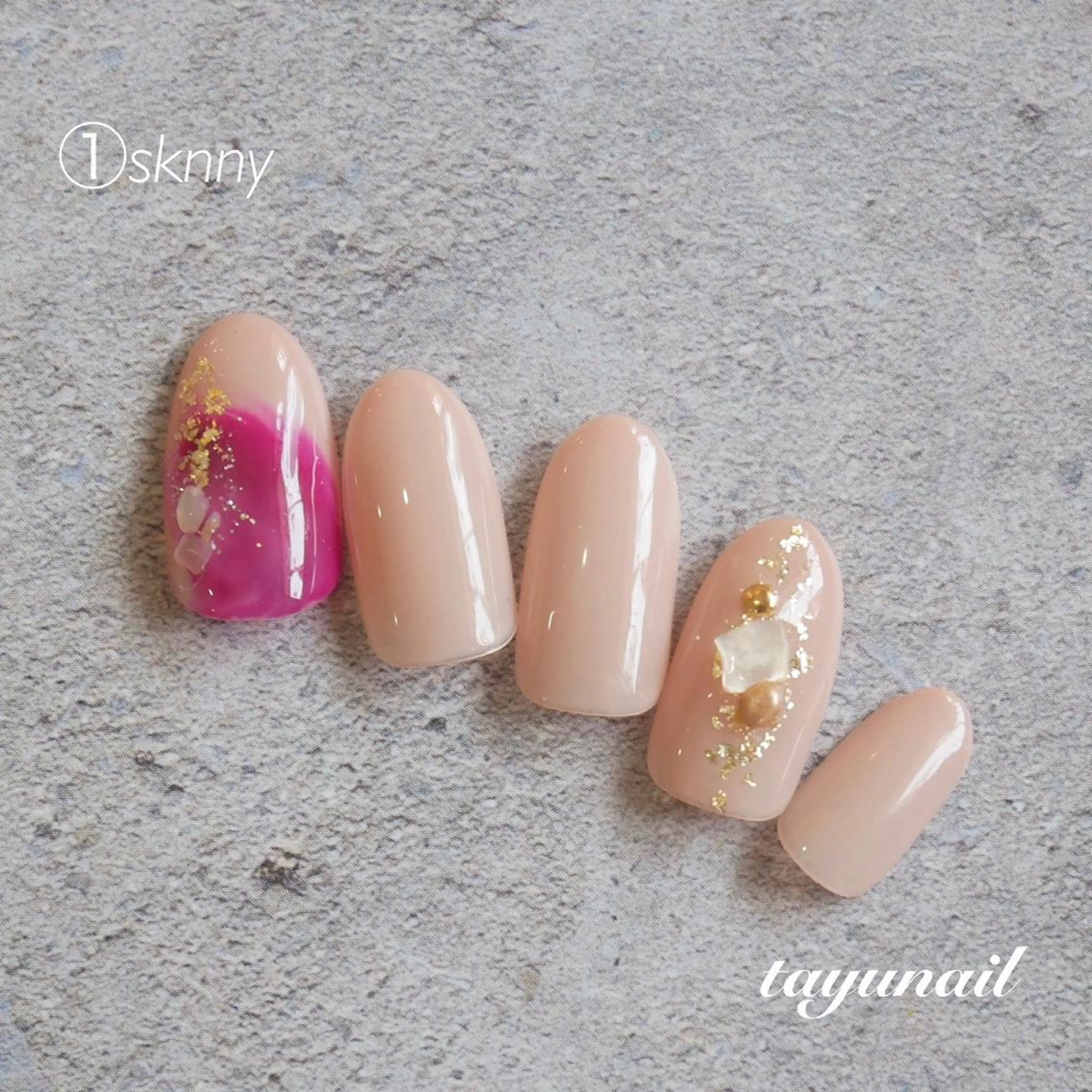 ネイル アートネイル ブルー フットネイル ジェルネイル パラジェル ネイルサロン 【たゆnail】のネイルデザイン