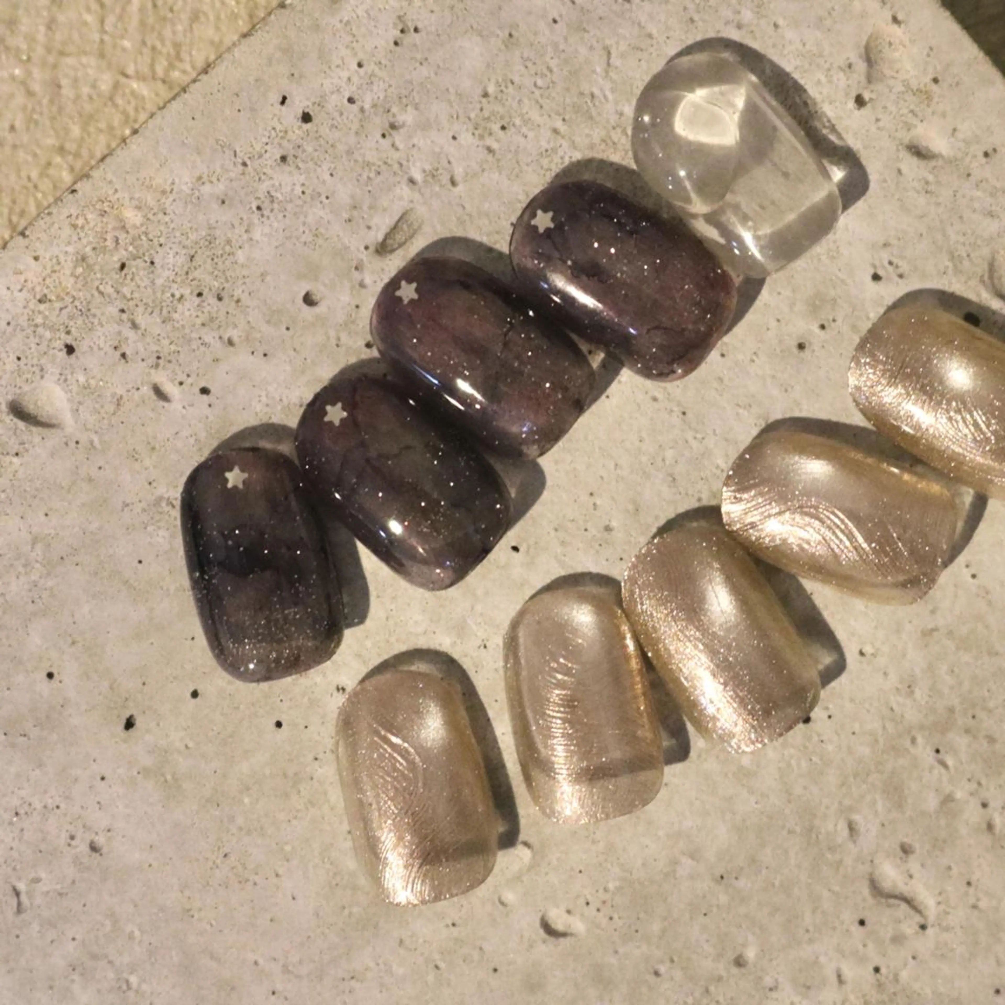 ネイル ニュアンスネイル 冬ネイル Face&Nail NANAのネイルデザイン