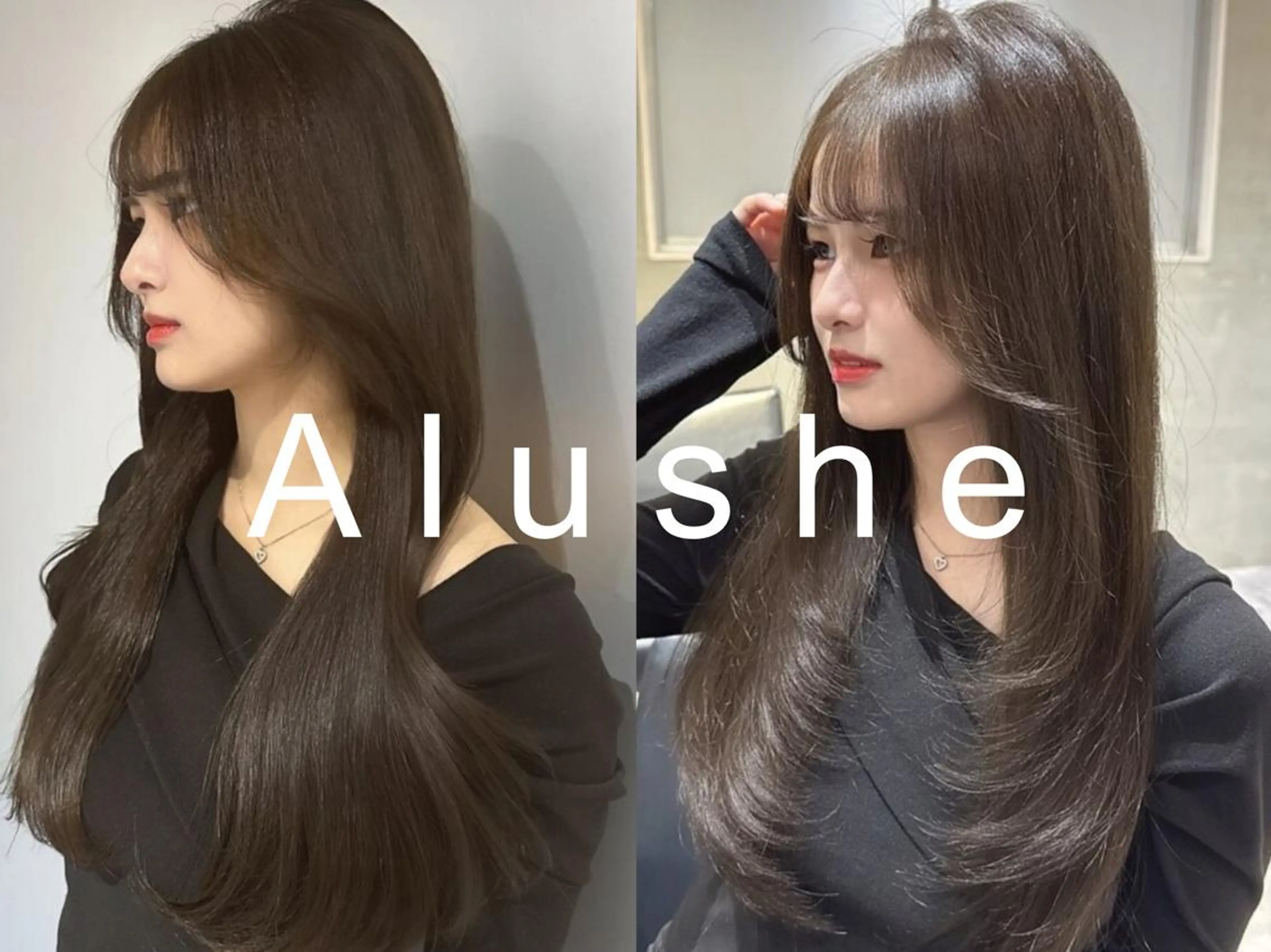 前髪　顔回りカット　コテ巻き＆ブロー仕上げの写真