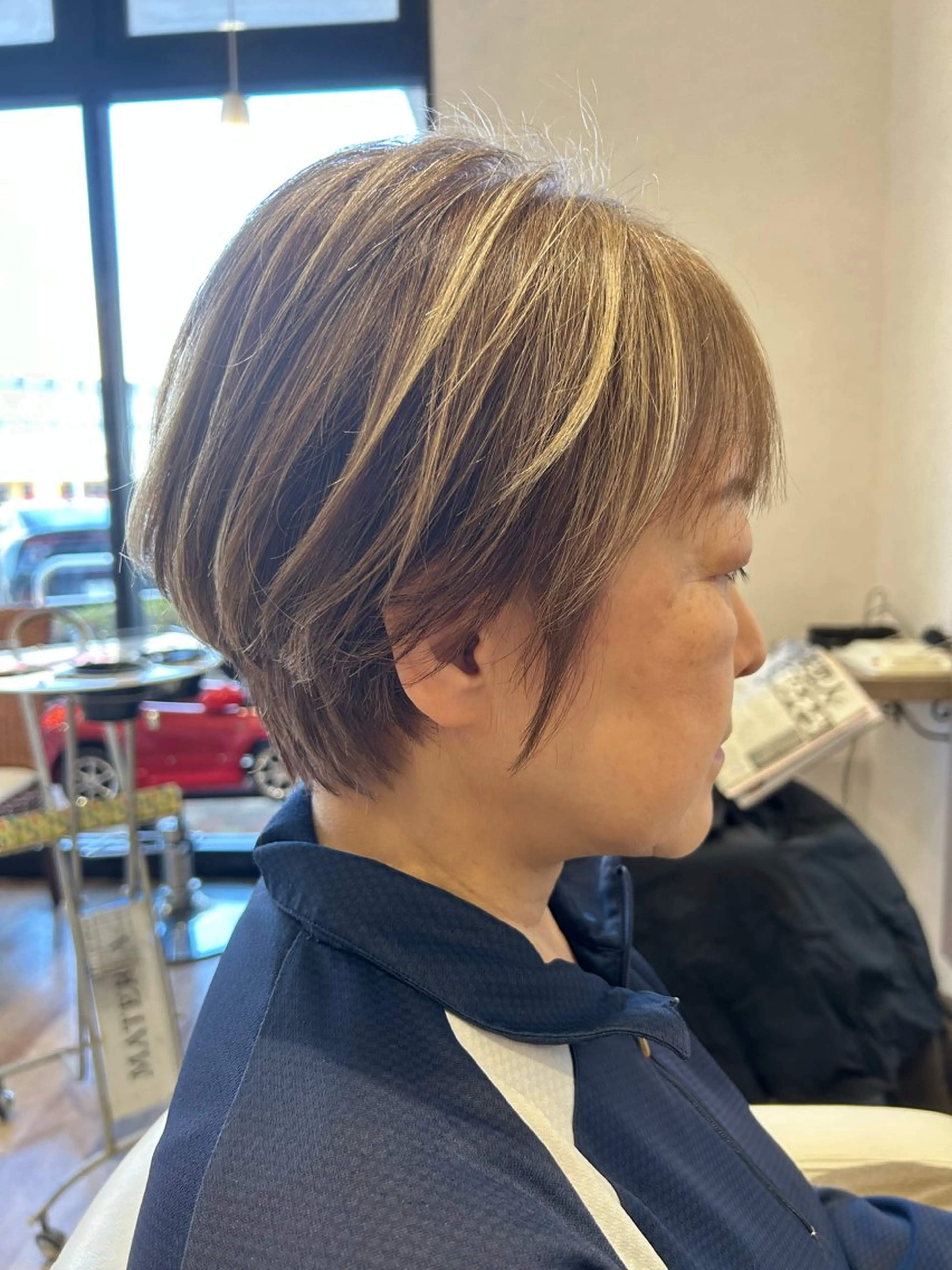 ショート カラー Keita 白髪ぼかしのヘアスタイル