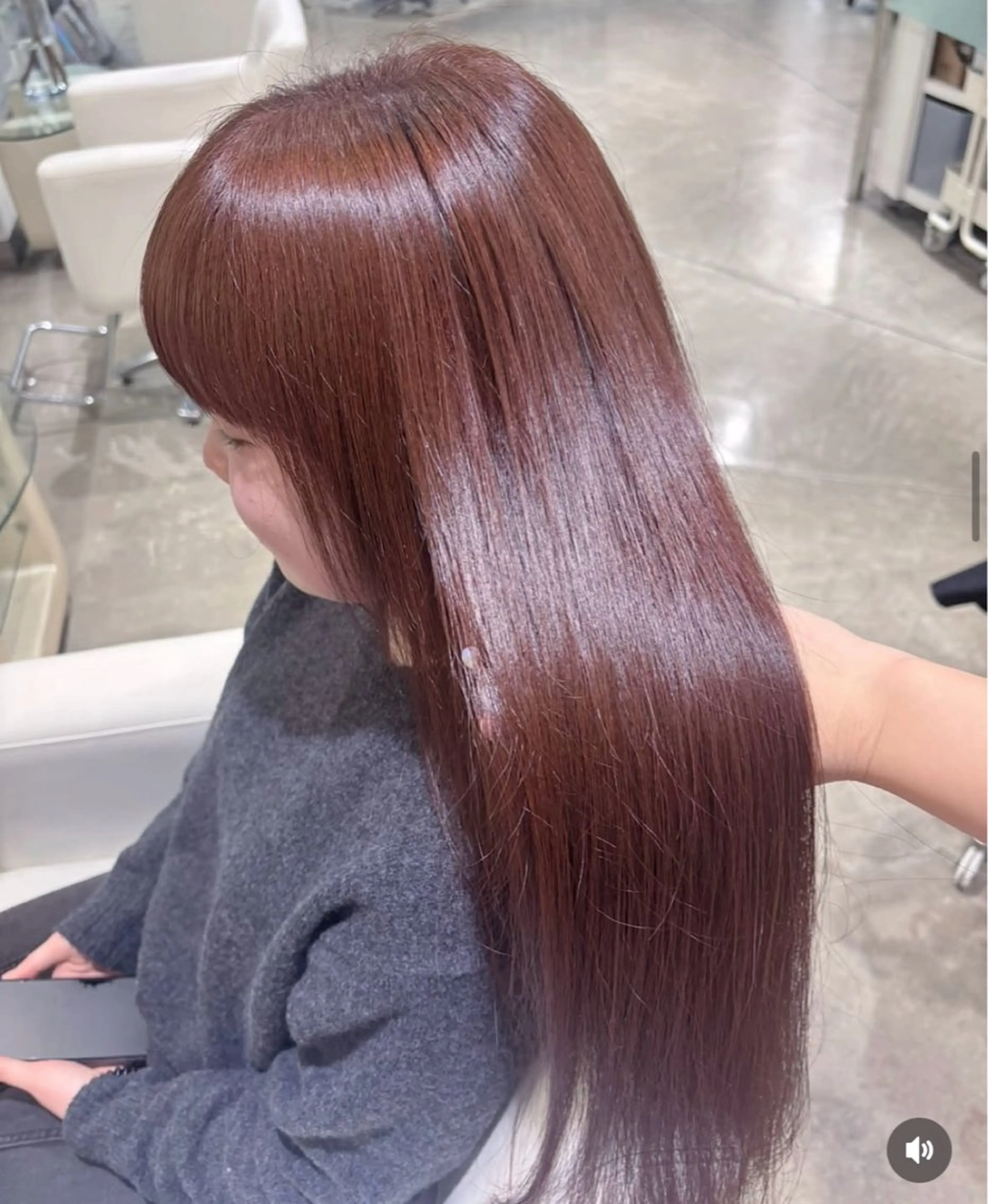 ロング yui/ラベンダー/ ピンク/ワインレッドのヘアスタイル