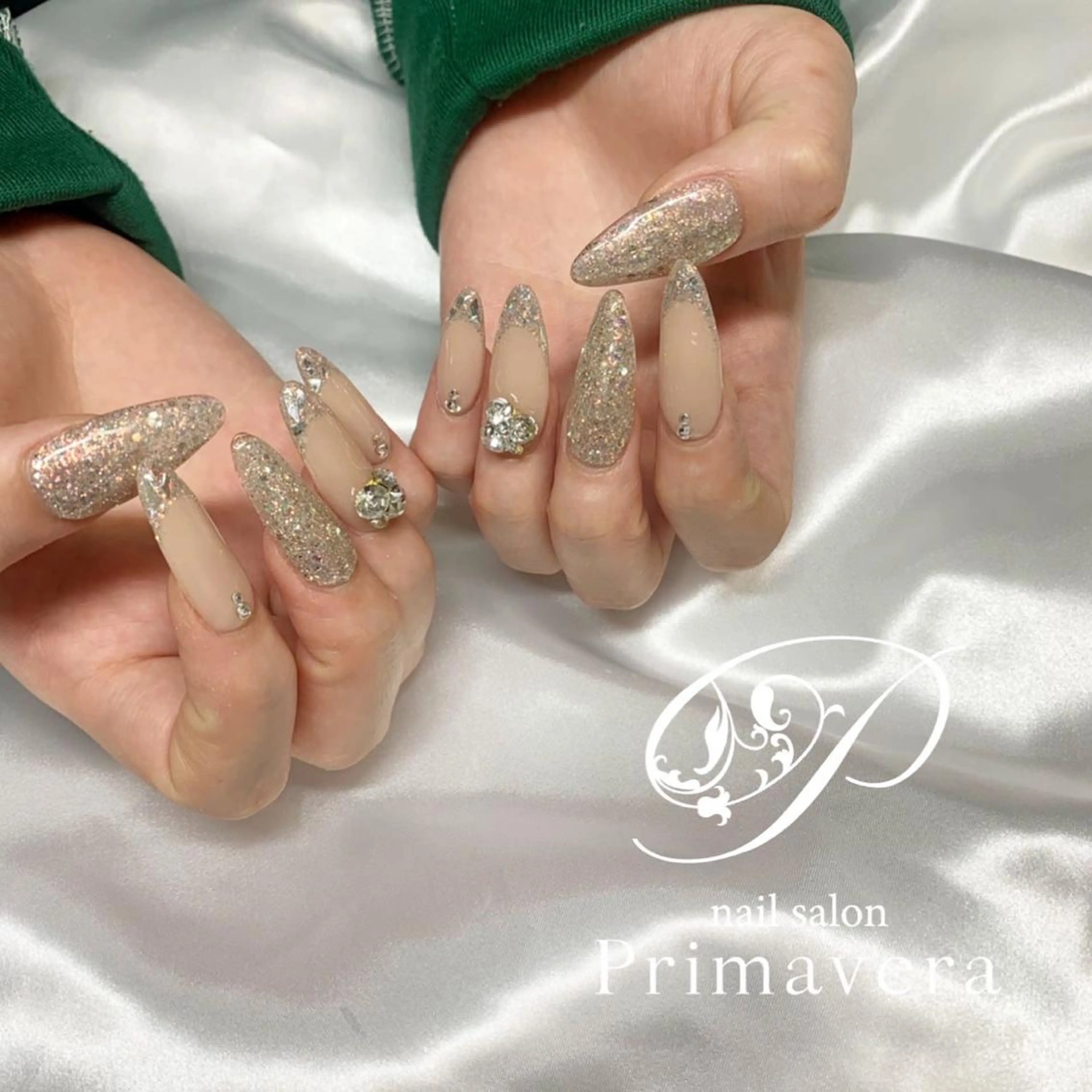 ネイル スカルプネイル ハンドネイル Primavera 新横浜🤍美フォルムのネイルデザイン