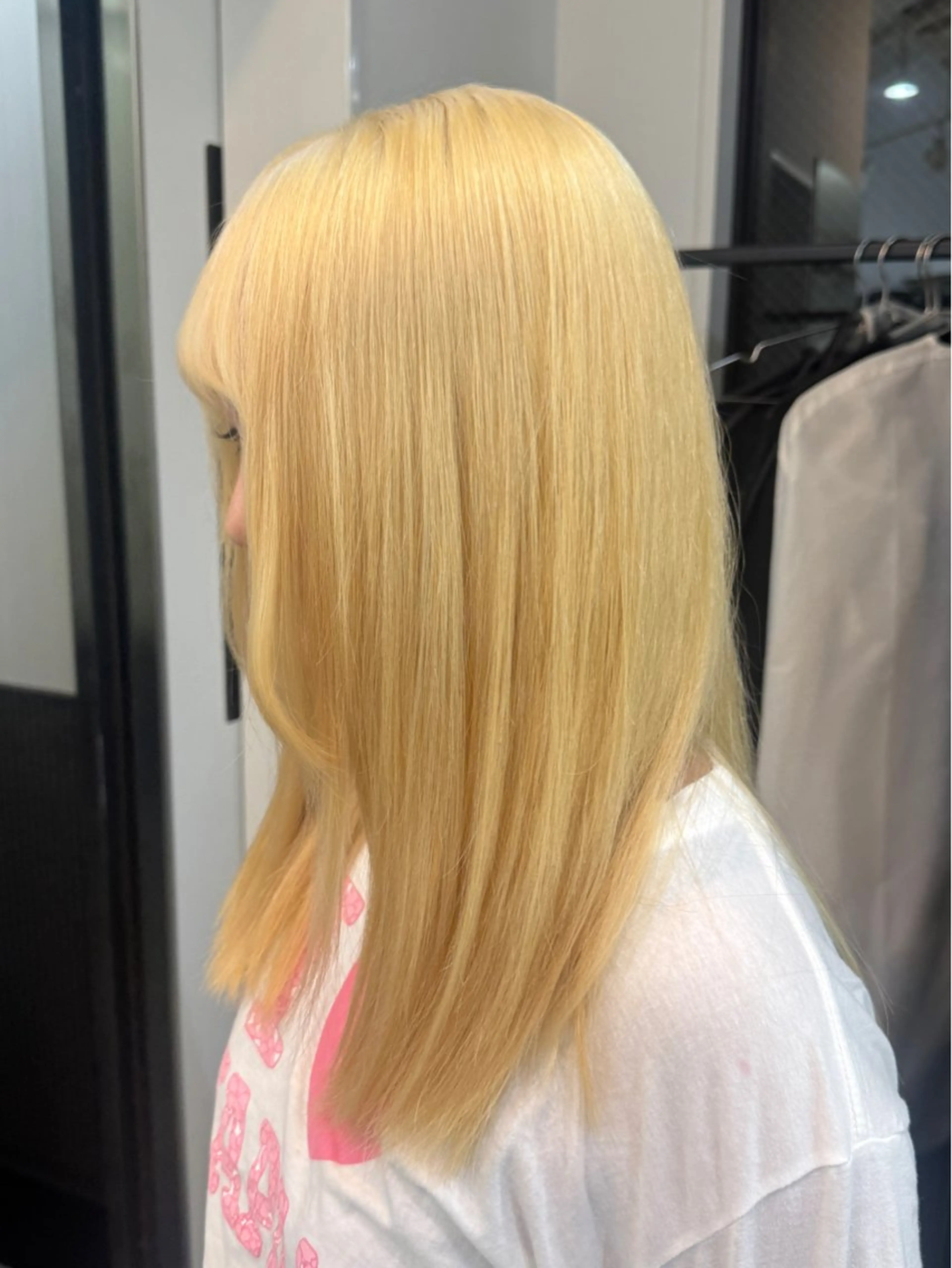 ロング カラー ヘアアレンジ 抜きっぱなしブロンド ブロンド minto/ 似合わせ/ハイトーンのヘアスタイル