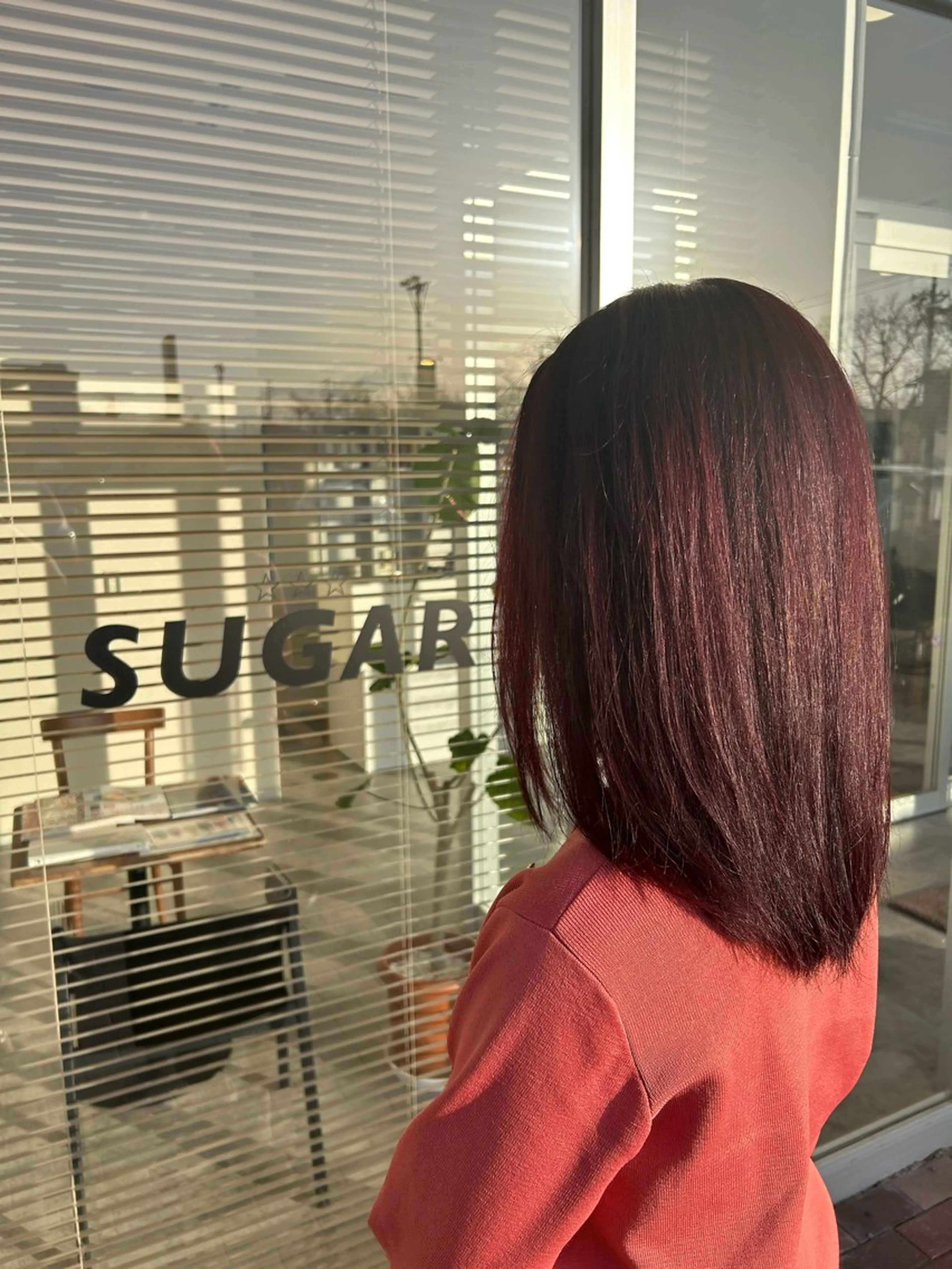 セミロング ヘアカラー トリートメント SUGAR/ソウ みたけのヘアスタイル