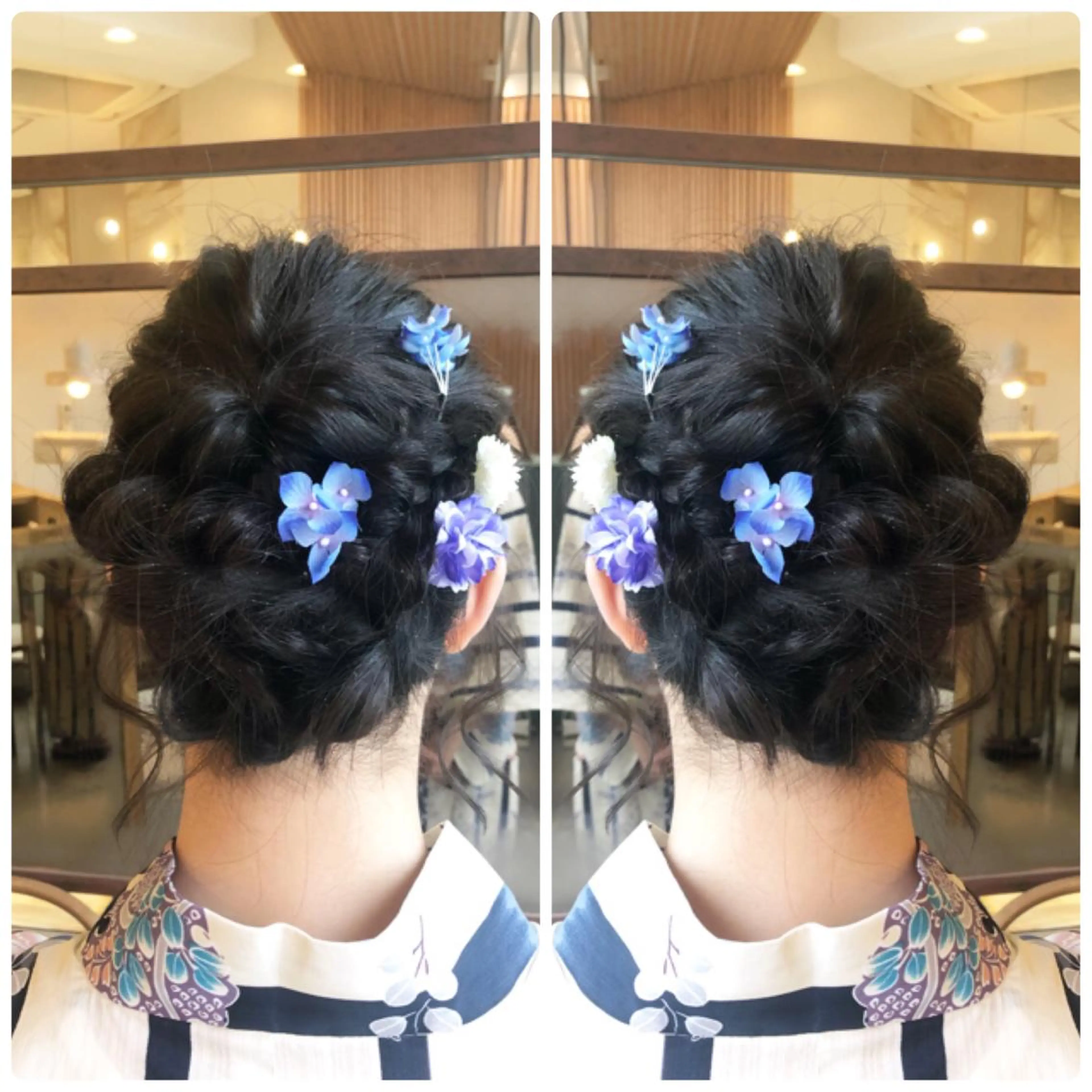 ミディアム ヘアアレンジ 浴衣 カット 縮毛矯正 トリートメント 小山内 龍一郎 店長のヘアスタイル