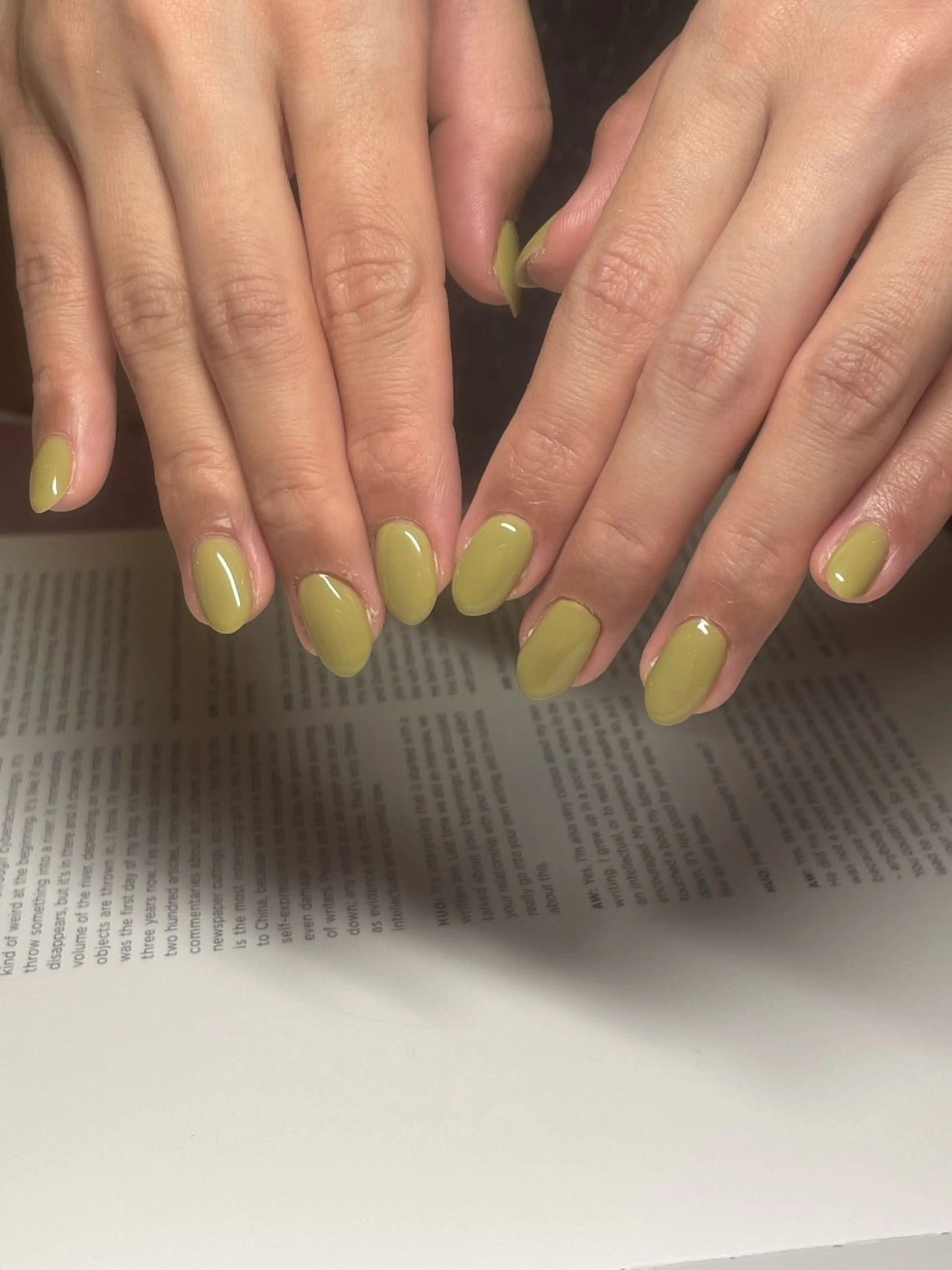 ネイル グリーン ワンカラーネイル MOUTON   NAIL所属・MOUTONNAIL 森尾のネイルデザイン