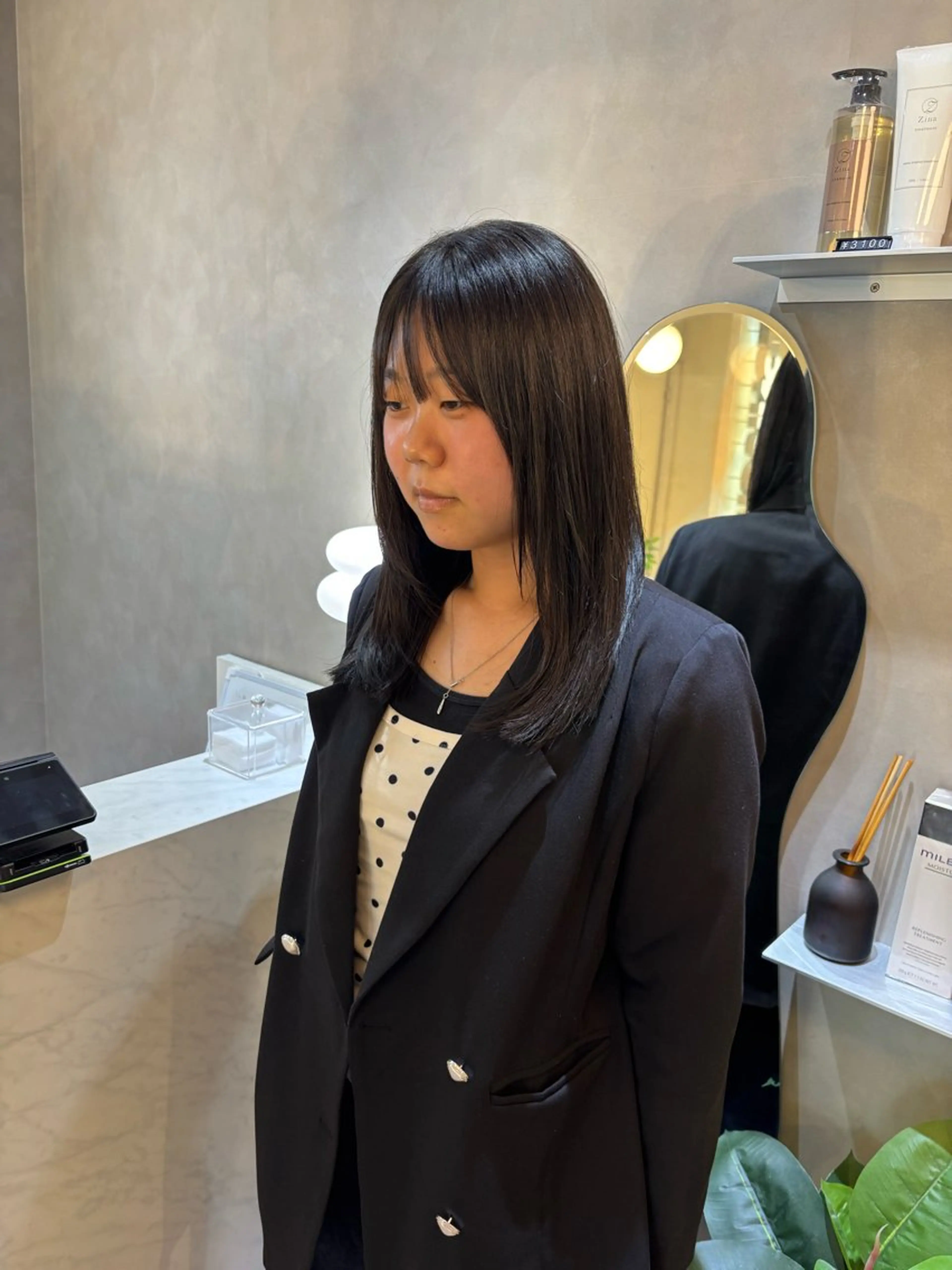 縮毛矯正 zina karin୨୧˙˳⋆のヘアスタイル