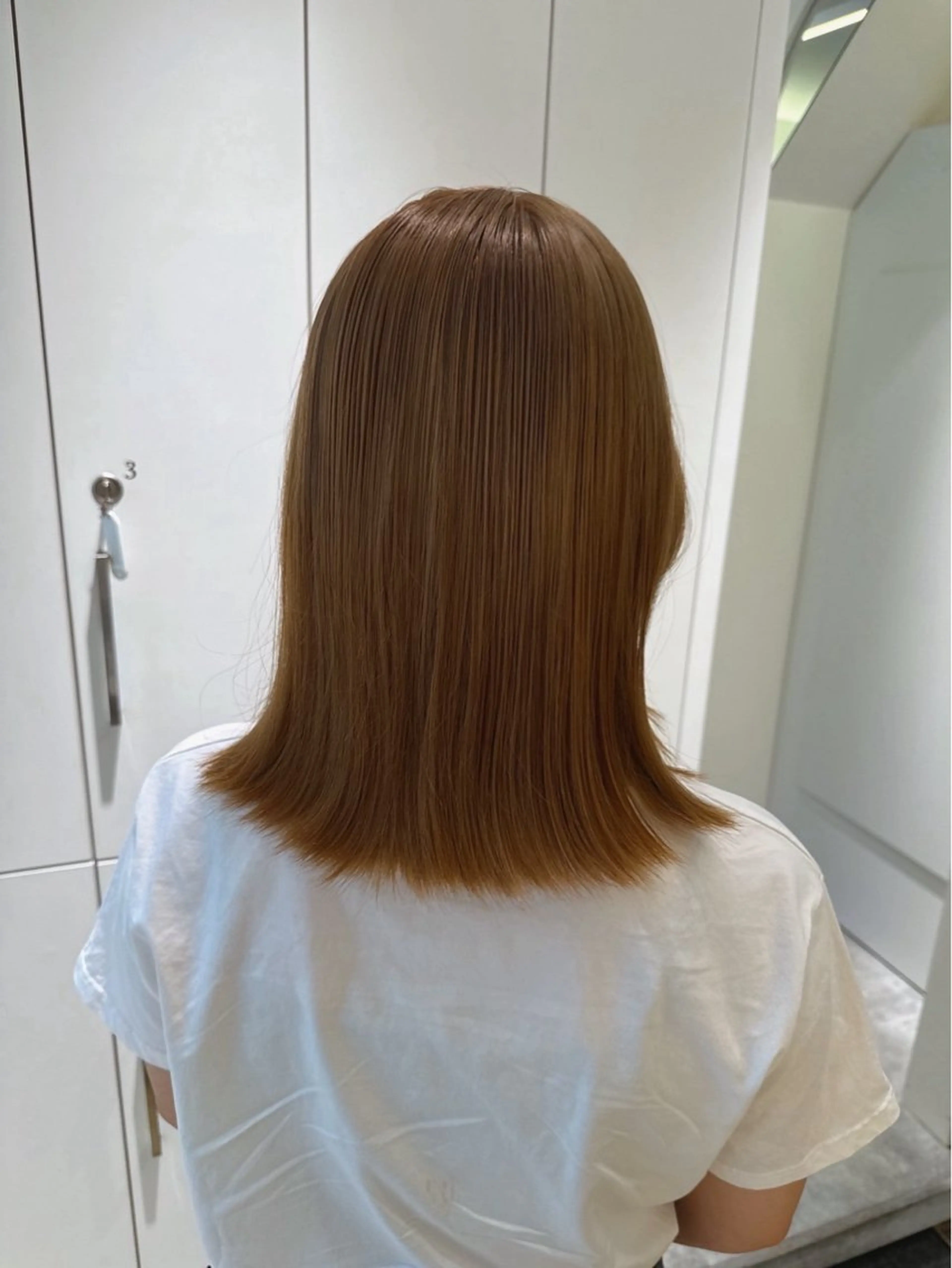 ミディアム カラー ヘアカラー ParveMix🎀 稲垣 詞葉のヘアスタイル