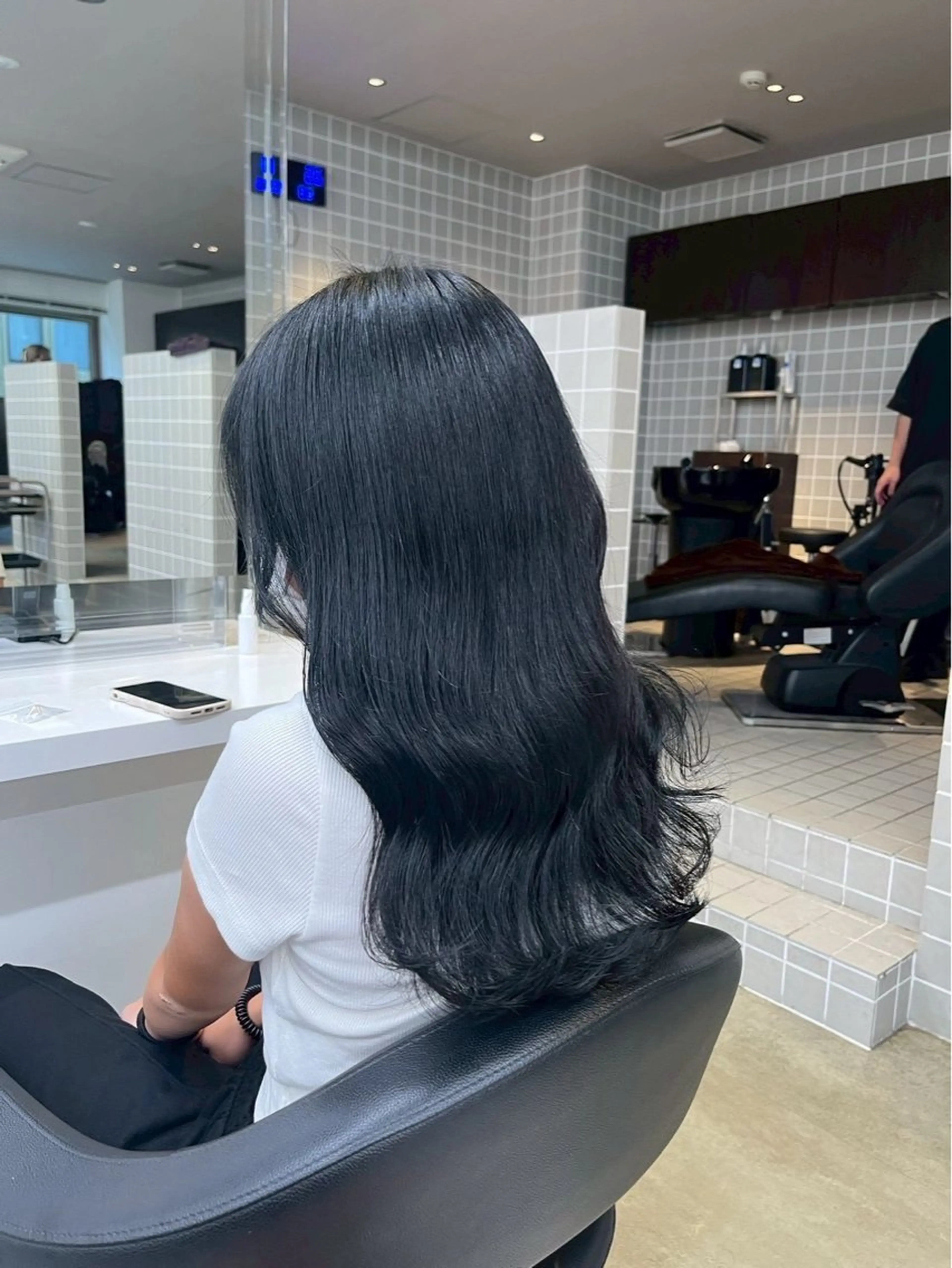 ロング カラー ヘアカラー トリートメント 寒色❄️韓国カラー Ukyouのヘアスタイル