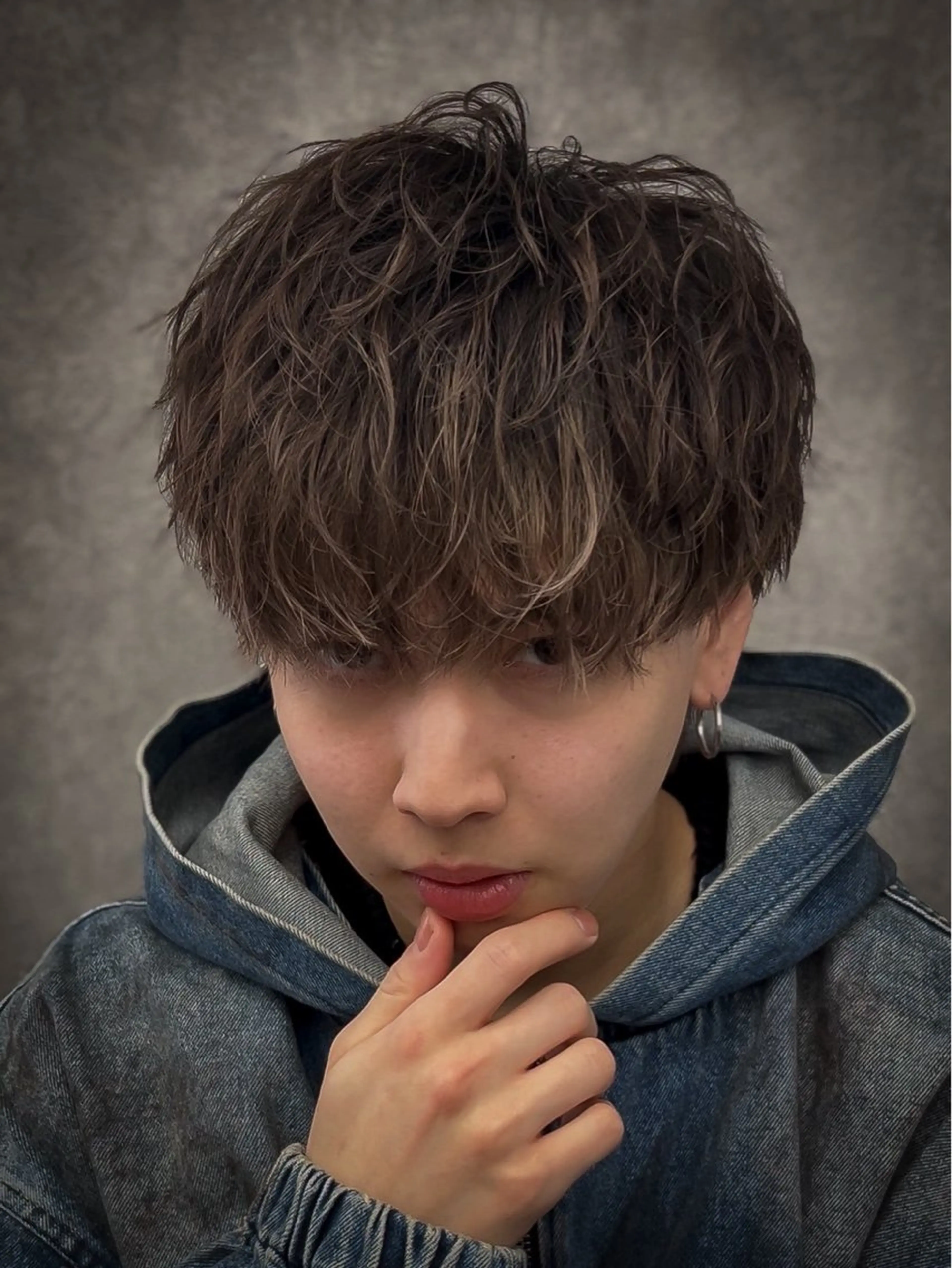 メンズ アイブロウ カット ヘアカラー トリートメント STANCE MEN'S公式のヘアスタイル