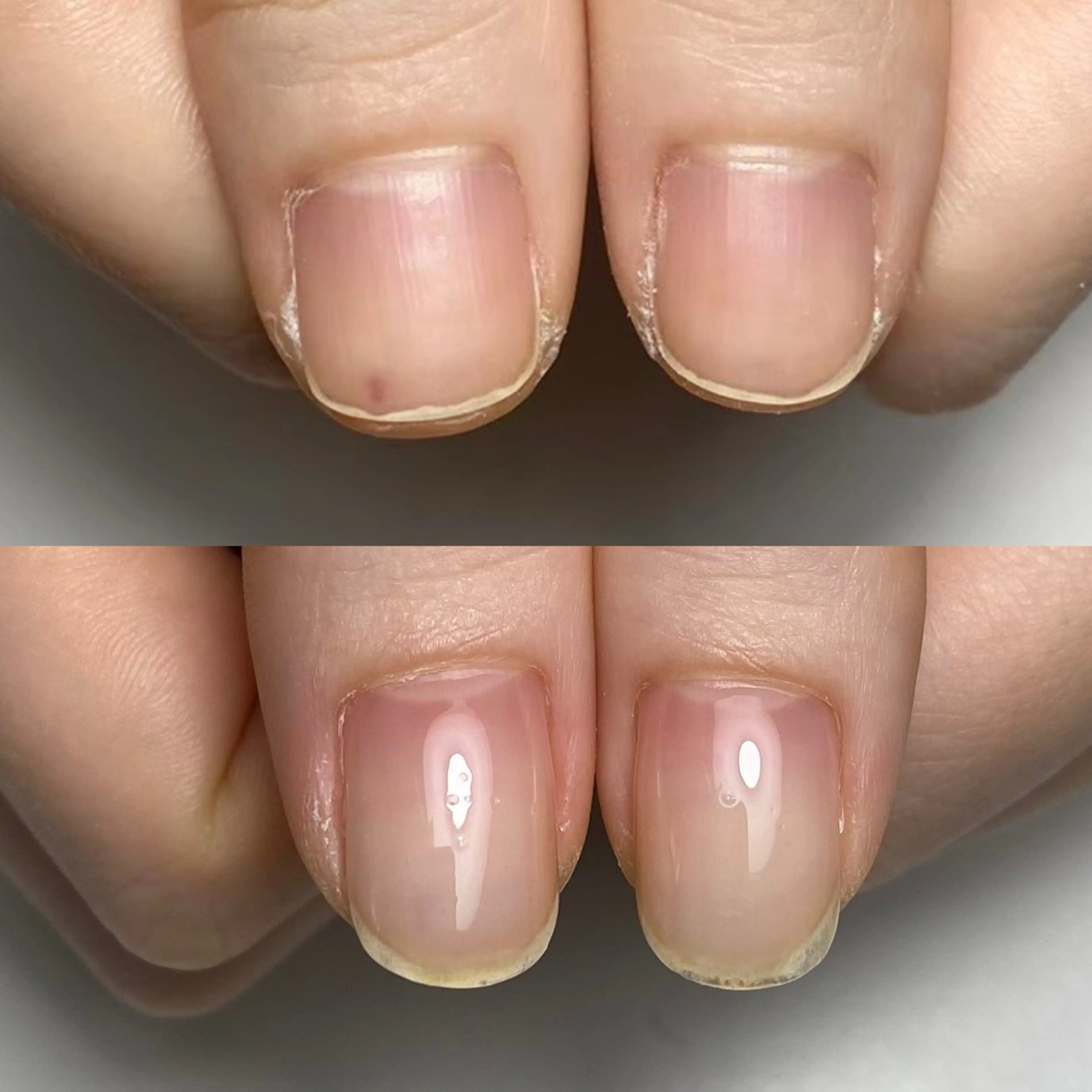 ネイル ピンク 深爪専門店 サロンリリーのネイルデザイン