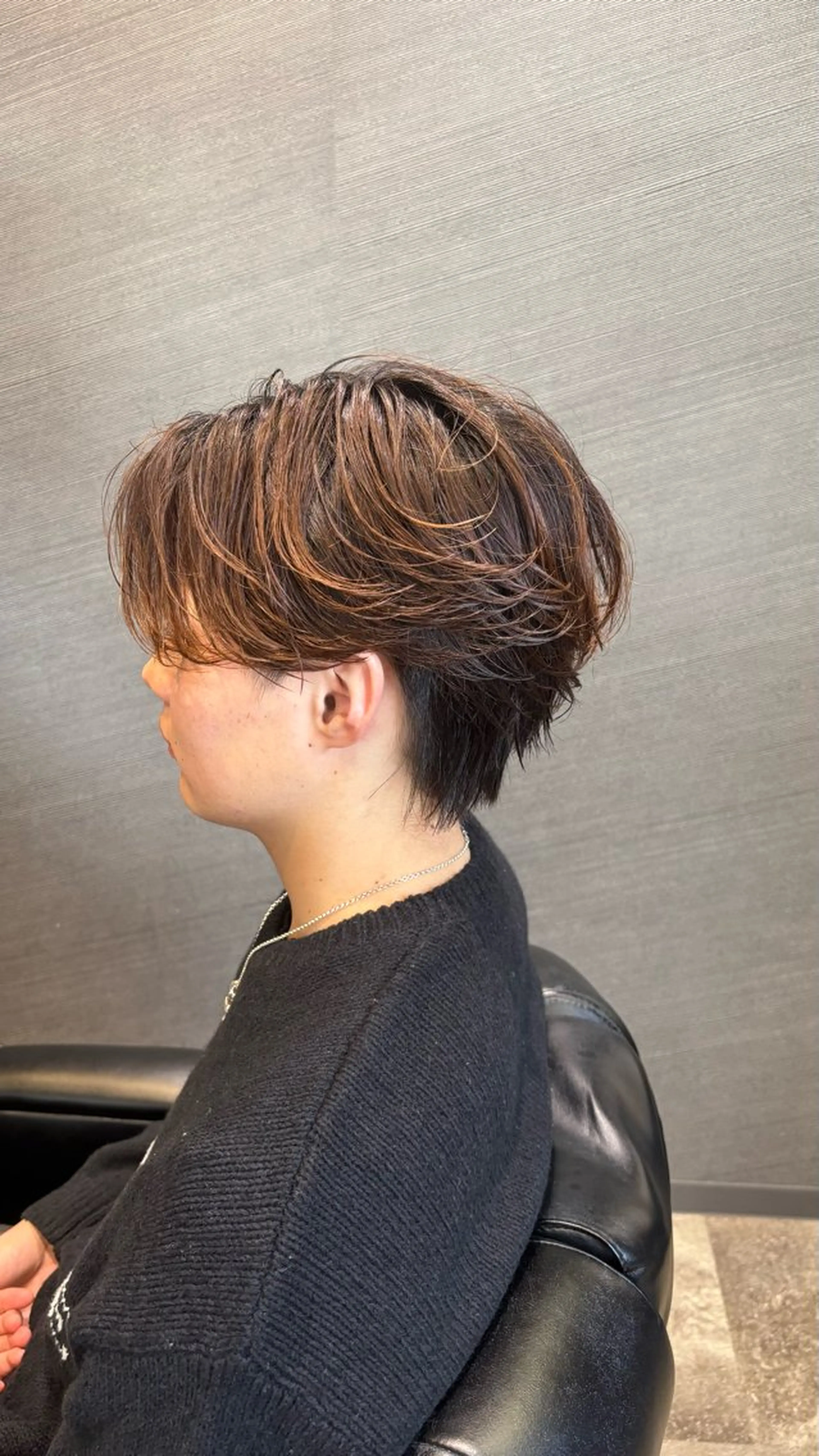 ショート パーマ メンズ 鼎一真ハイトーン/ パーマ/何でも屋さんのヘアスタイル