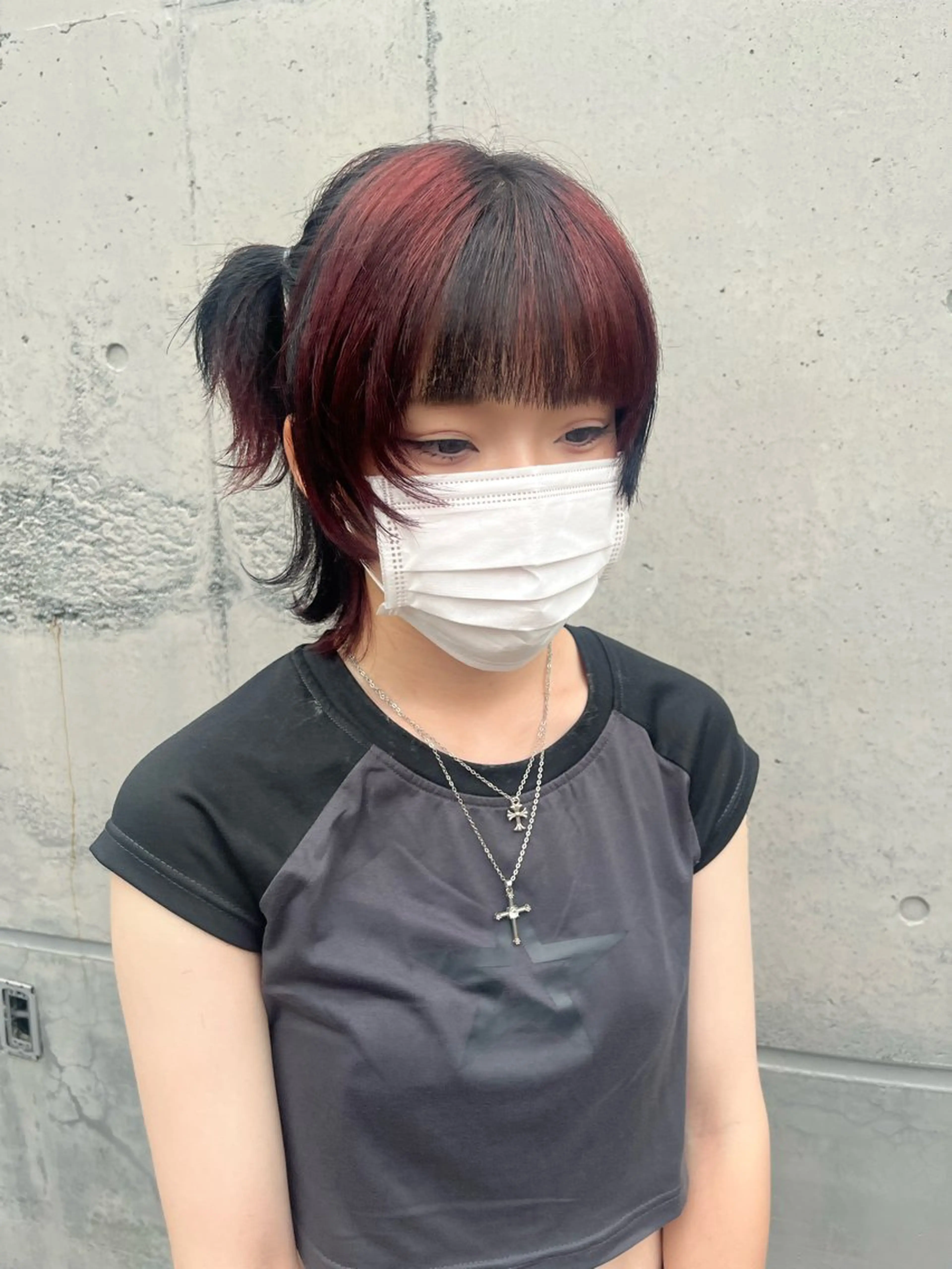 ミディアム カラー ヘアカラー 透明感ハイトーン🦄 キラ🌈のヘアスタイル