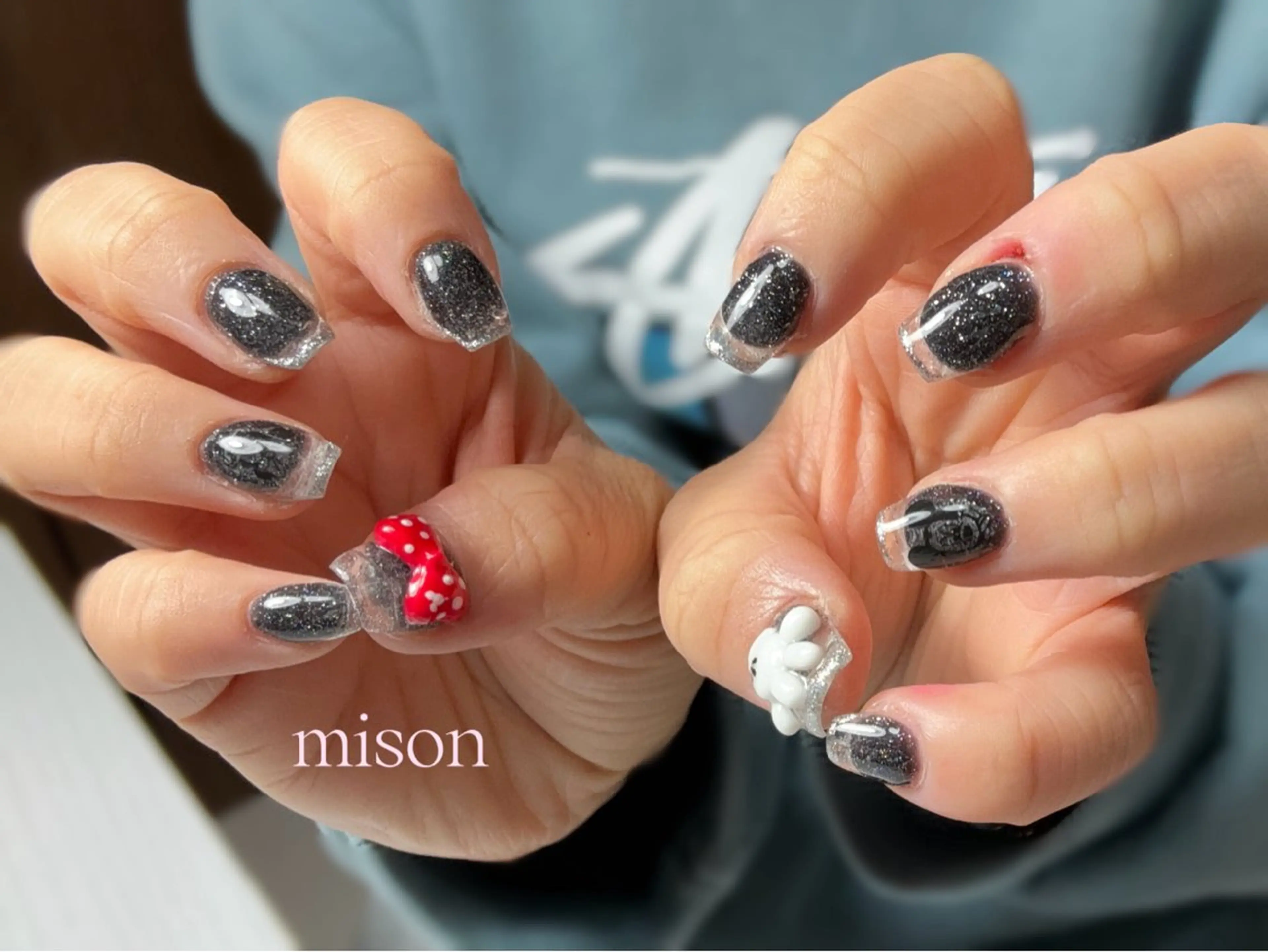 ネイル クリアネイル フレンチネイル mison所属・mison 安形友花のネイルデザイン