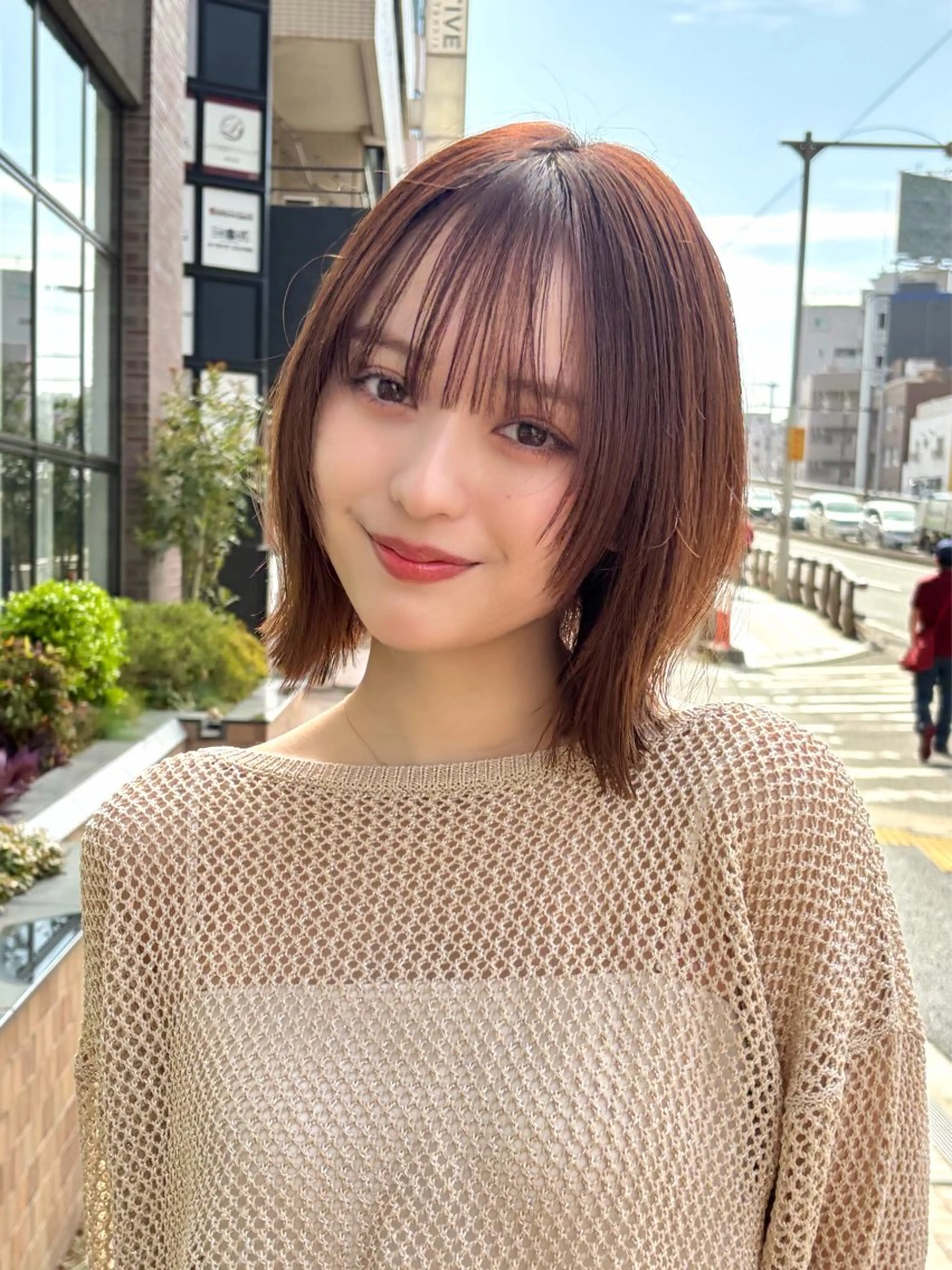 ショート カラー カット ヘアカラー トリートメント 韓国/タッセルボブ /レイヤーボブのヘアスタイル