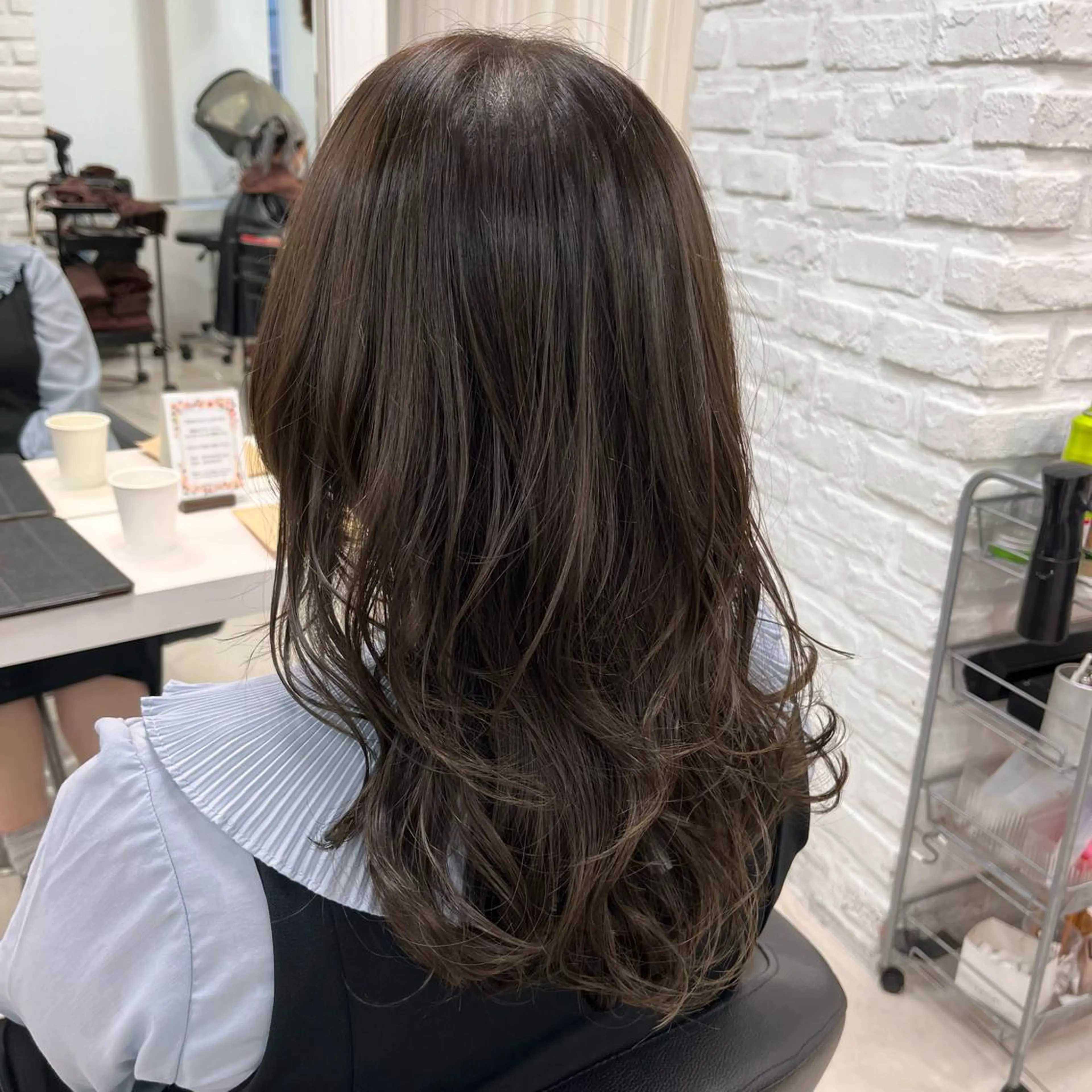 ミディアム カラー アッシュ ベージュカラー 透明感カラー カット ヘアカラー トリートメント 【メンズ縮毛矯正/ Ryokaのヘアスタイル