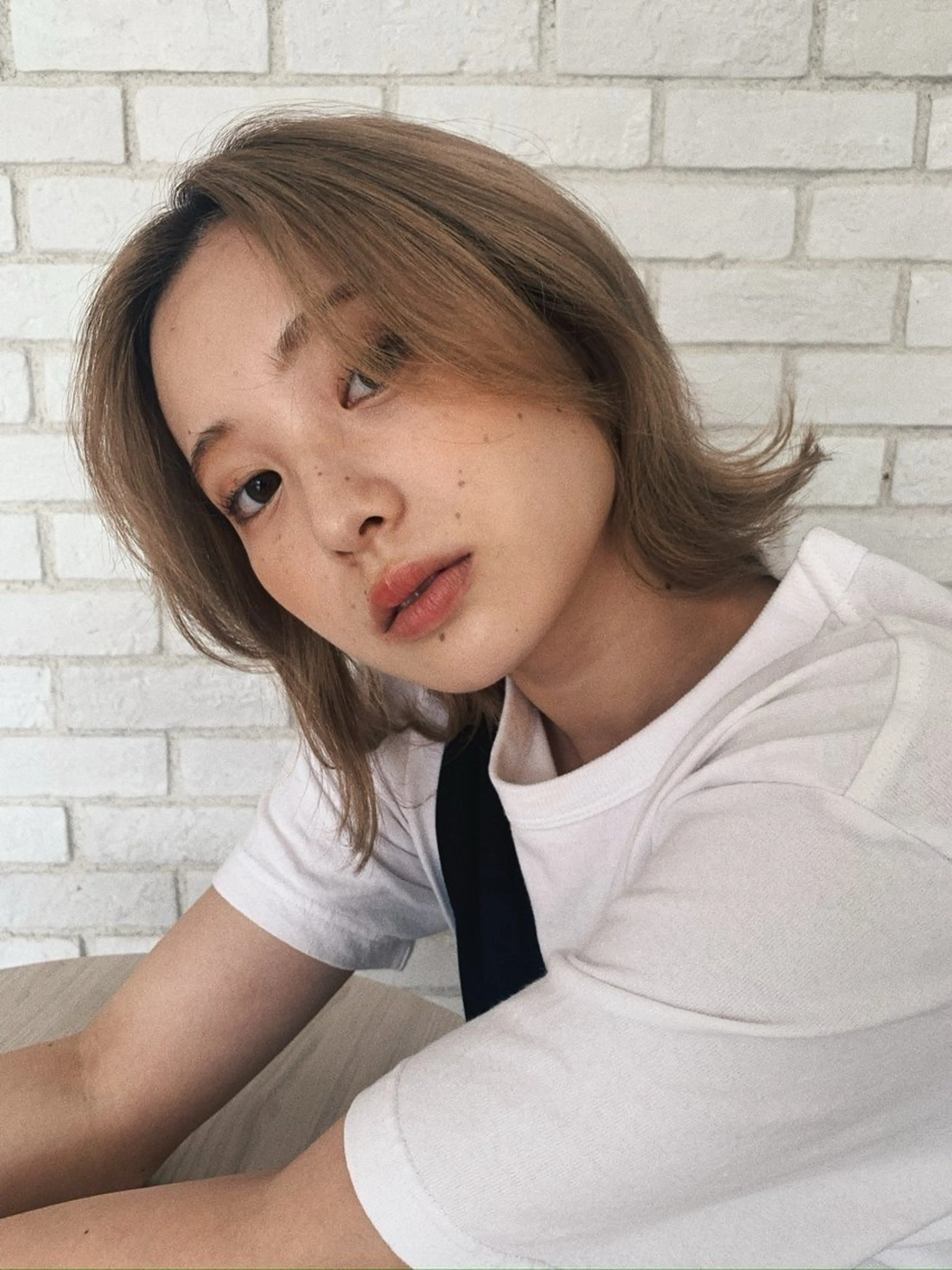 ミディアム カット ヘアカラー トリートメント 関山浩平ショート /ボブ/ヘアセットのヘアスタイル