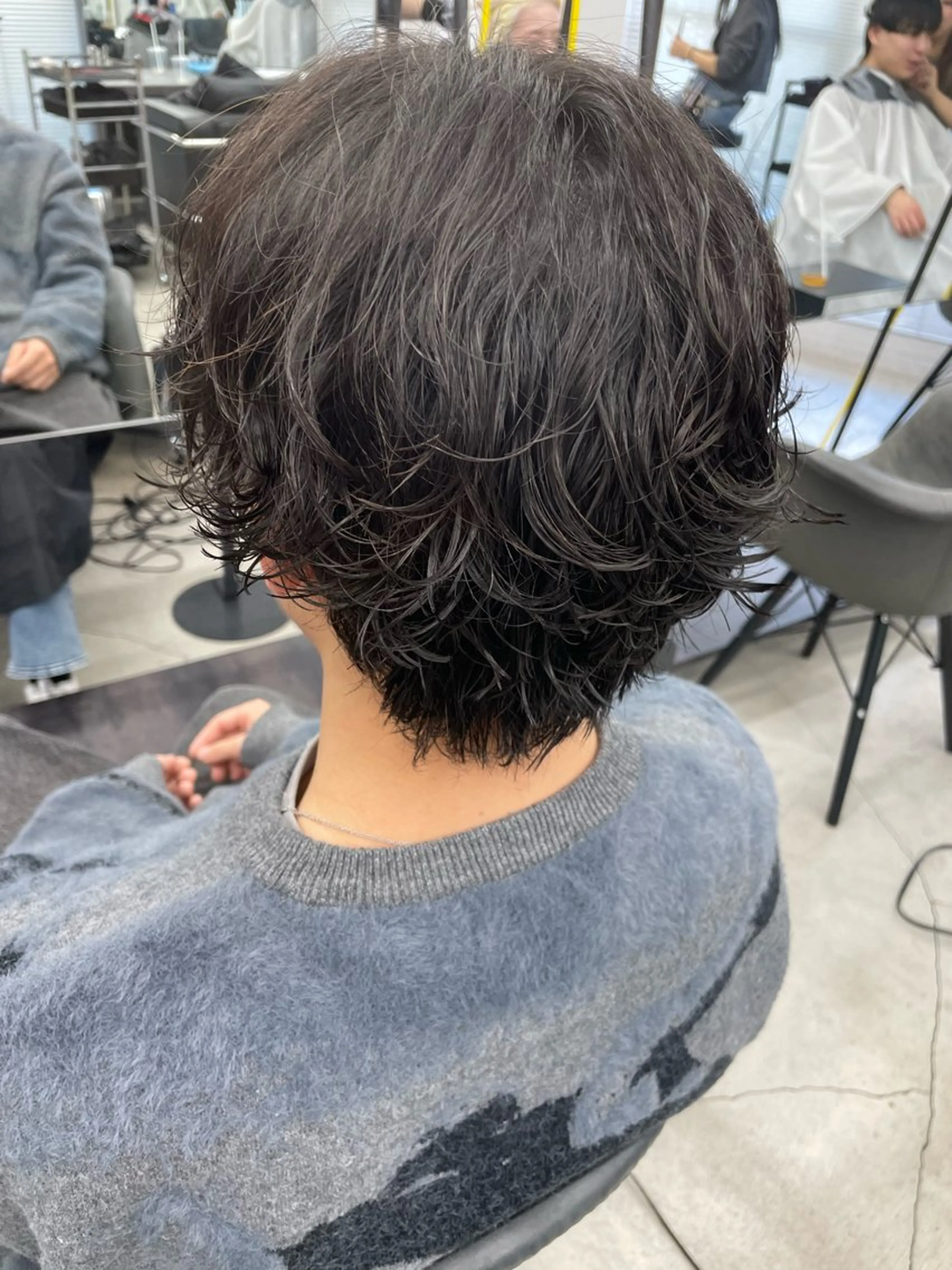 メンズ カット パーマ 韓国風パーマ特化 篠崎優也翔のヘアスタイル