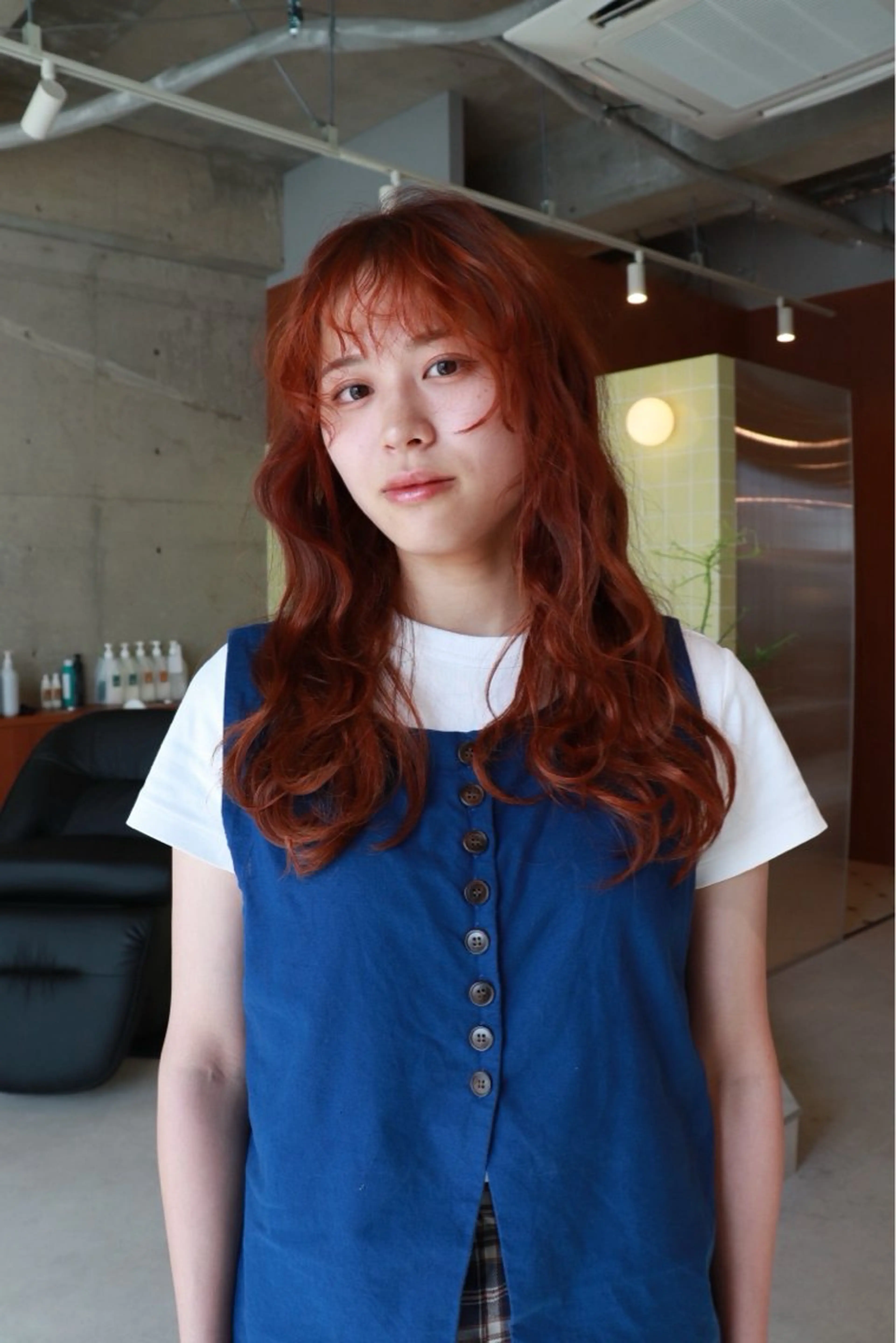 セミロング カラー カット パーマ トリートメント 江草　真美果 hakuboのヘアスタイル