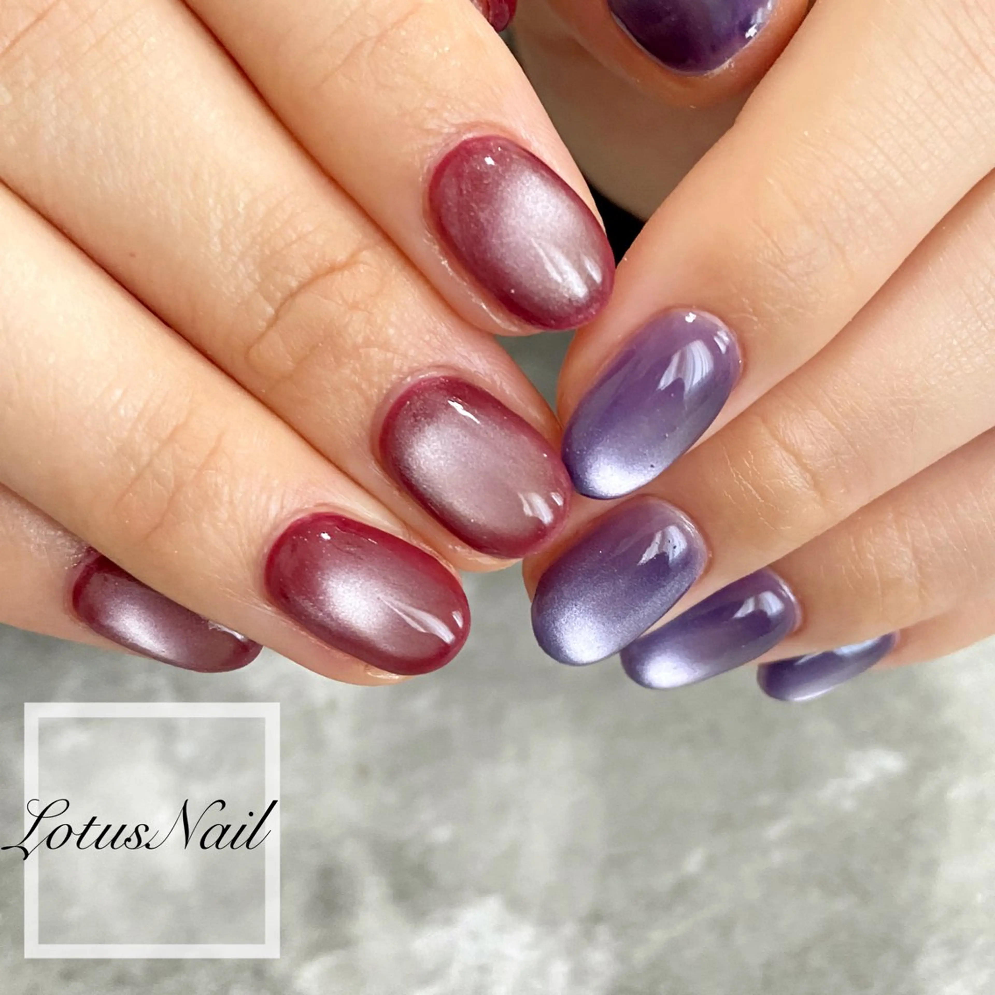 ネイル マグネットネイル ハンドネイル Lotus Nailのネイルデザイン