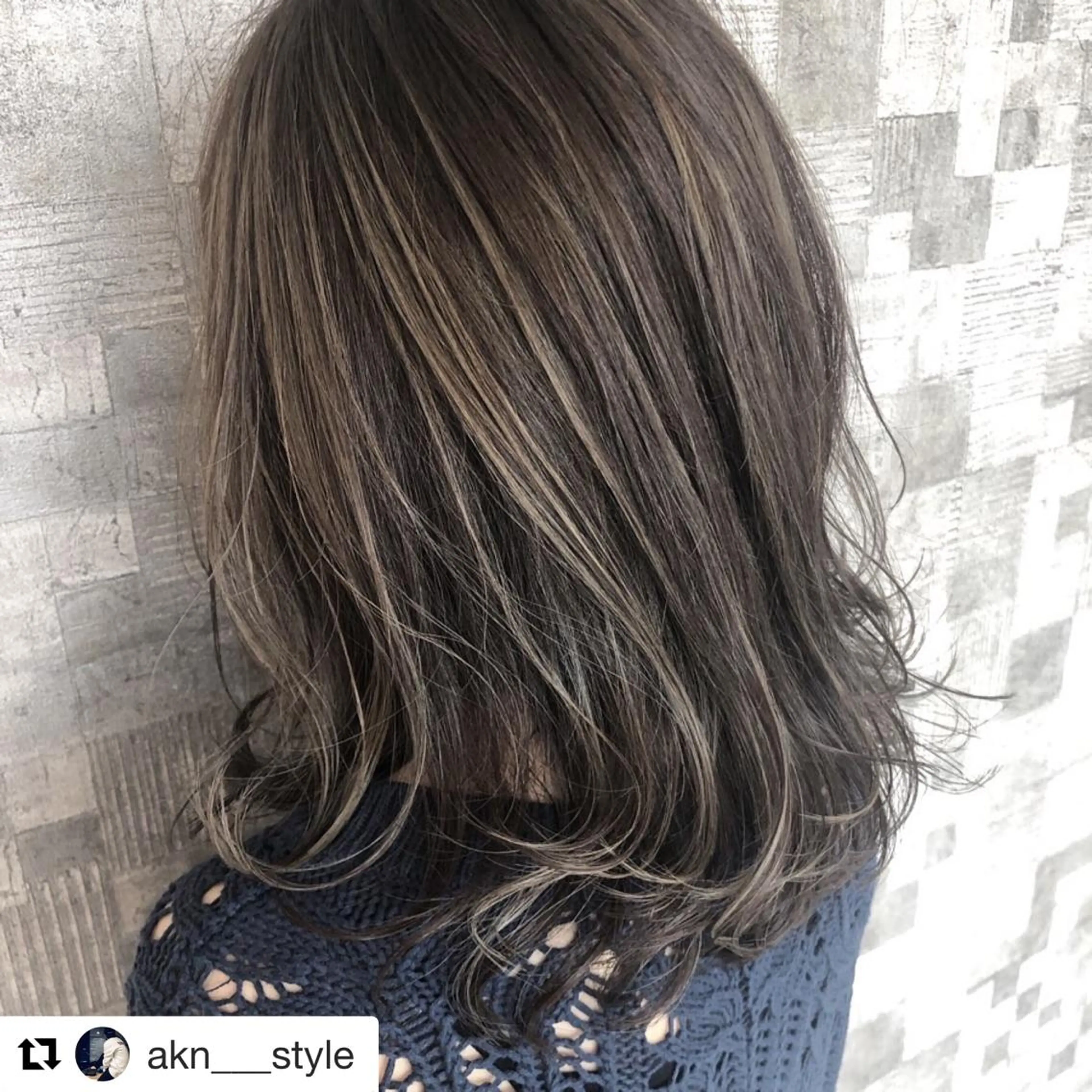 セミロング ヘアカラー トリートメント 髪質改善専門 いしだあきひろのヘアスタイル