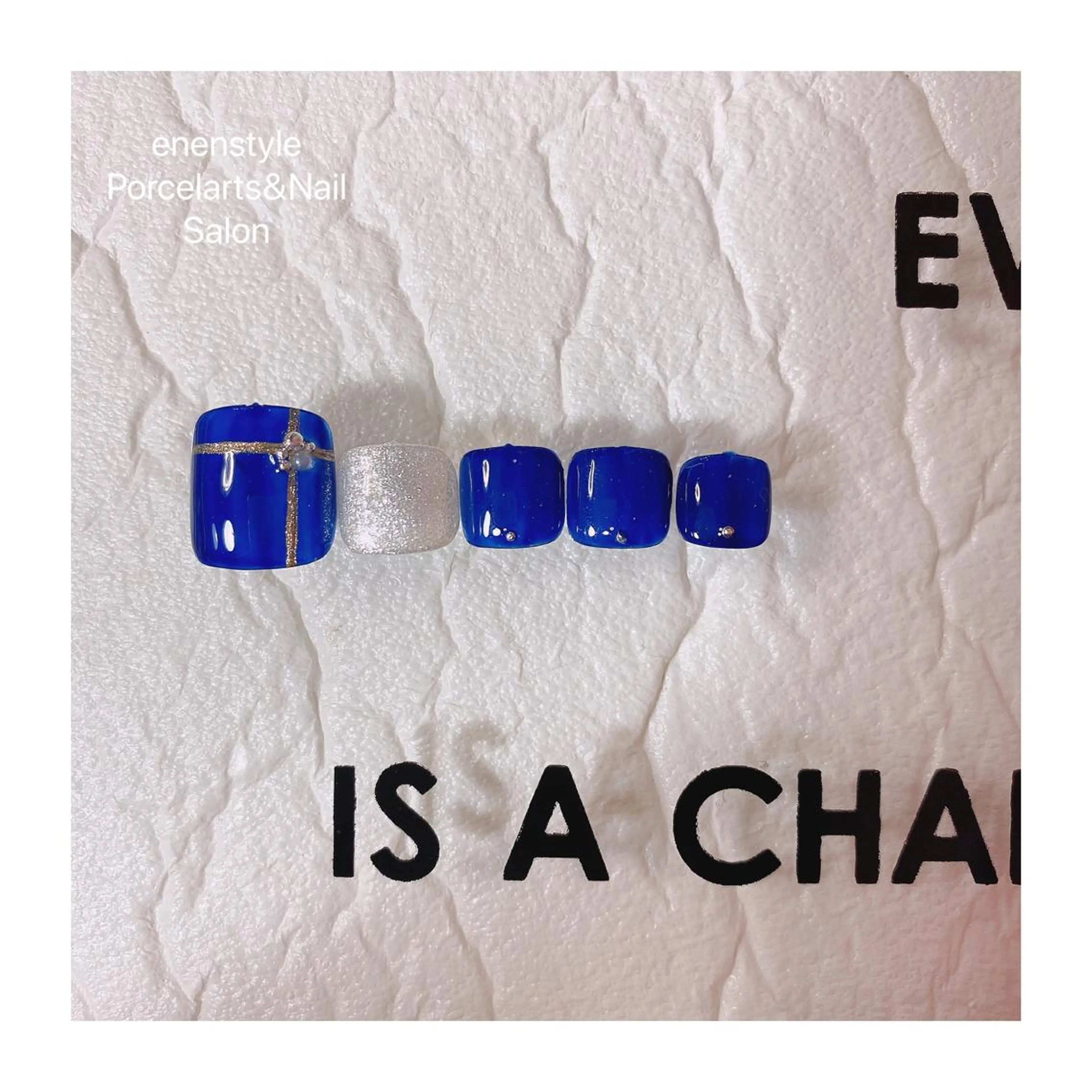 ショート ネイル ハンドネイル フットネイル 👑enen style👑のネイルデザイン