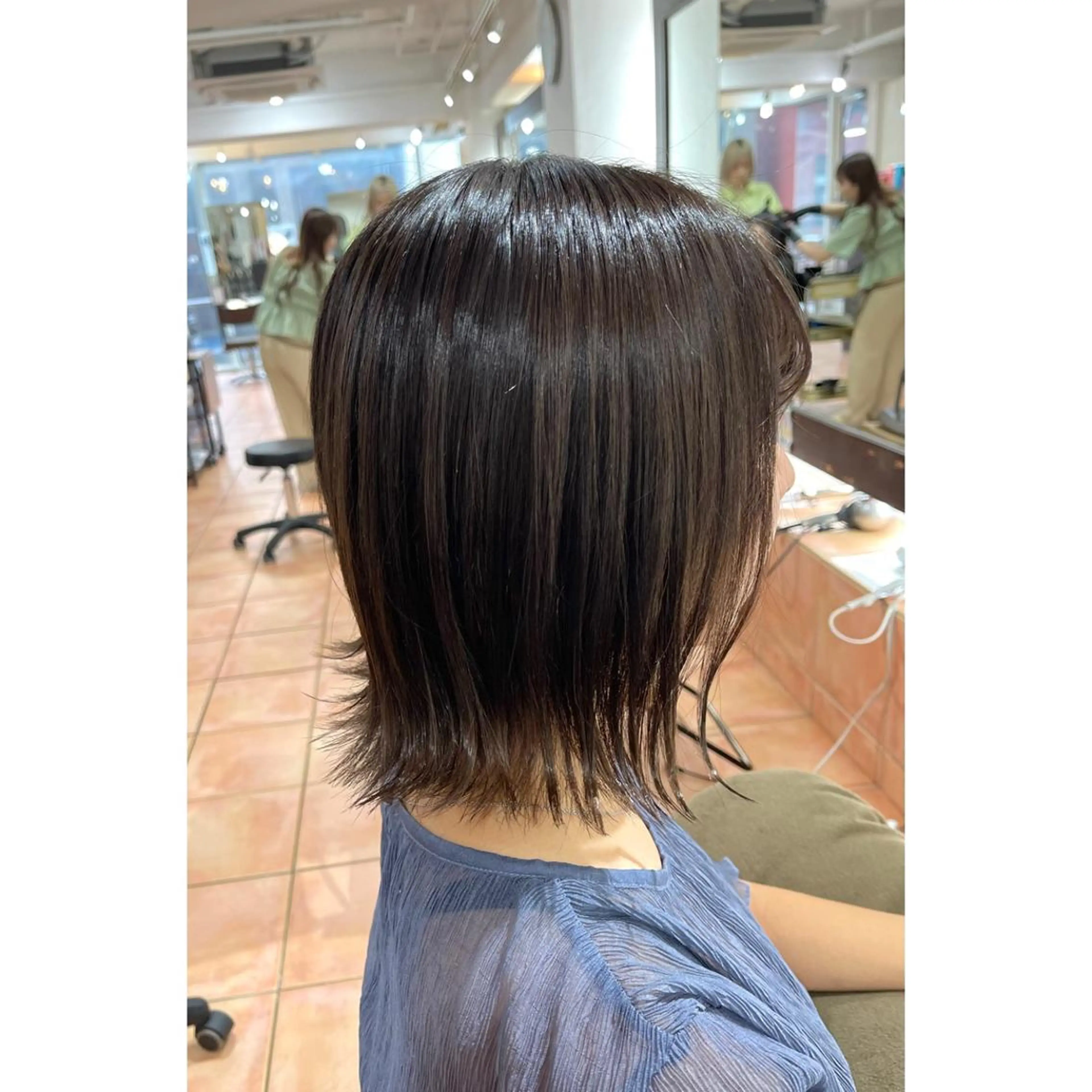 ミディアム カラー ヘアアレンジ カット ヘアカラー 🦋エクステ/透明感 カラー🦋宮川莉央のヘアスタイル