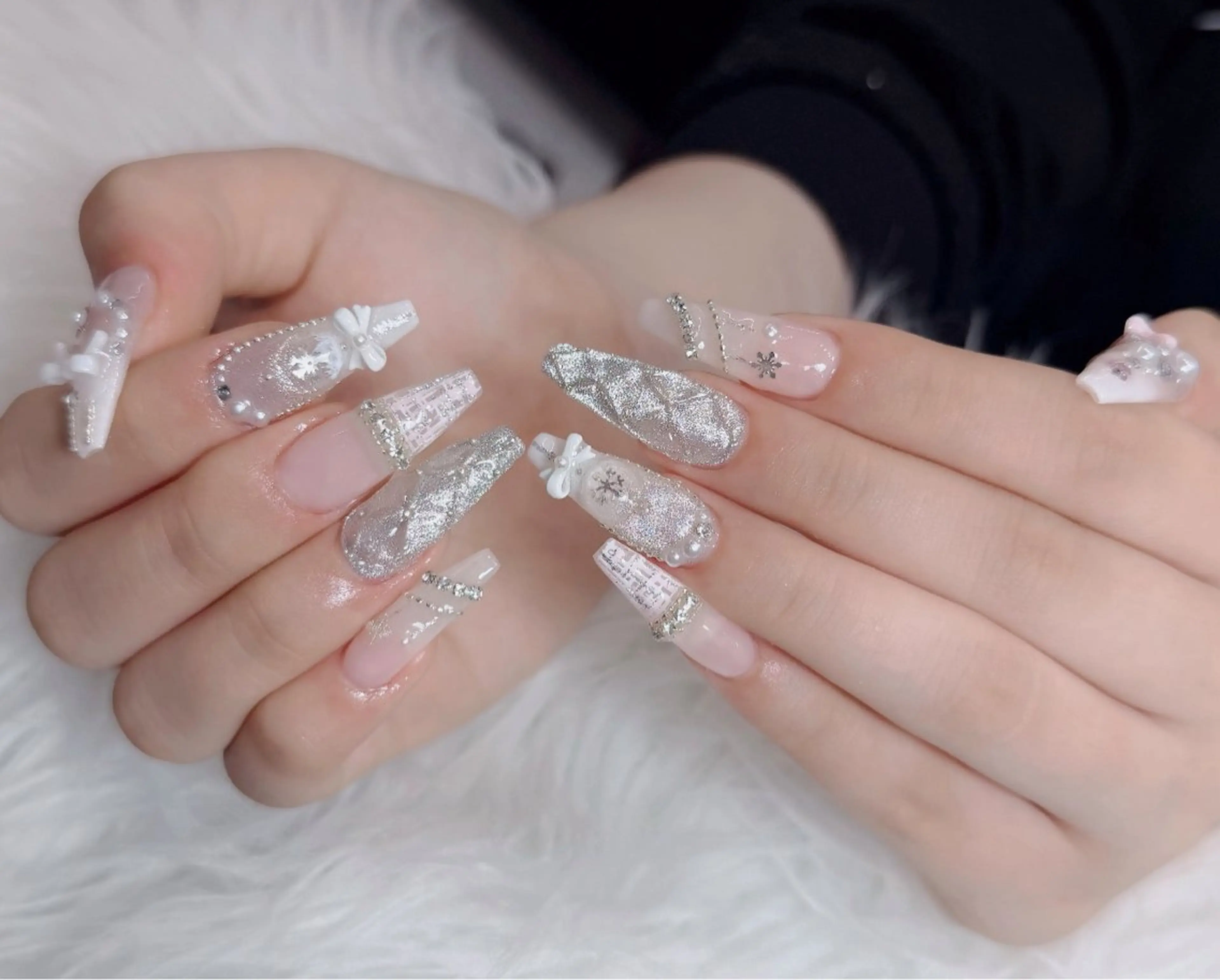 ネイル アートネイル 韓国ネイル 持ち込み ワンホンネイル ハンドネイル Lenie Nail Salonのネイルデザイン