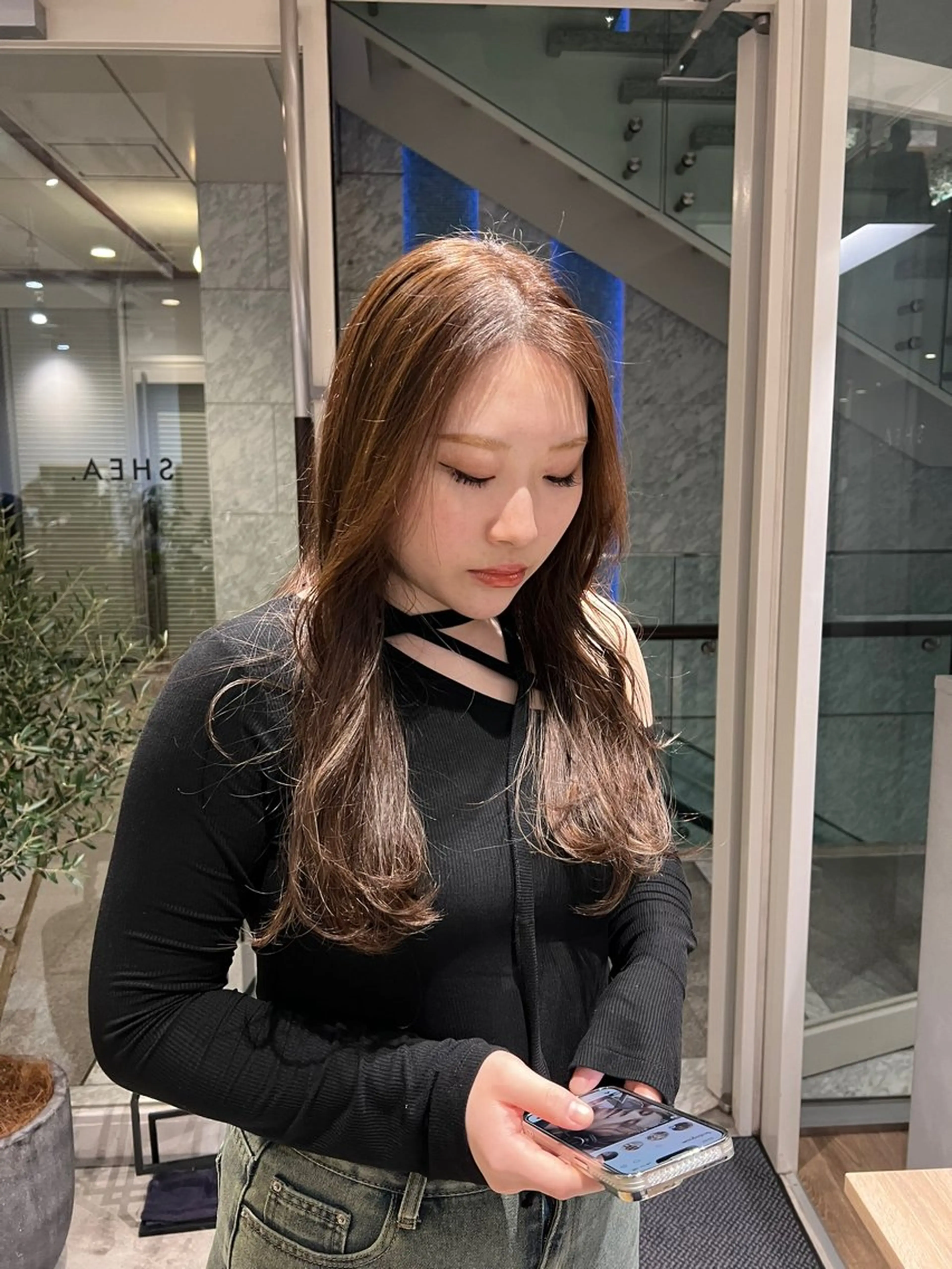 カラー オリーブカラー ヘアカラー SHEA.所属・表参道SHEA Am iのヘアスタイル