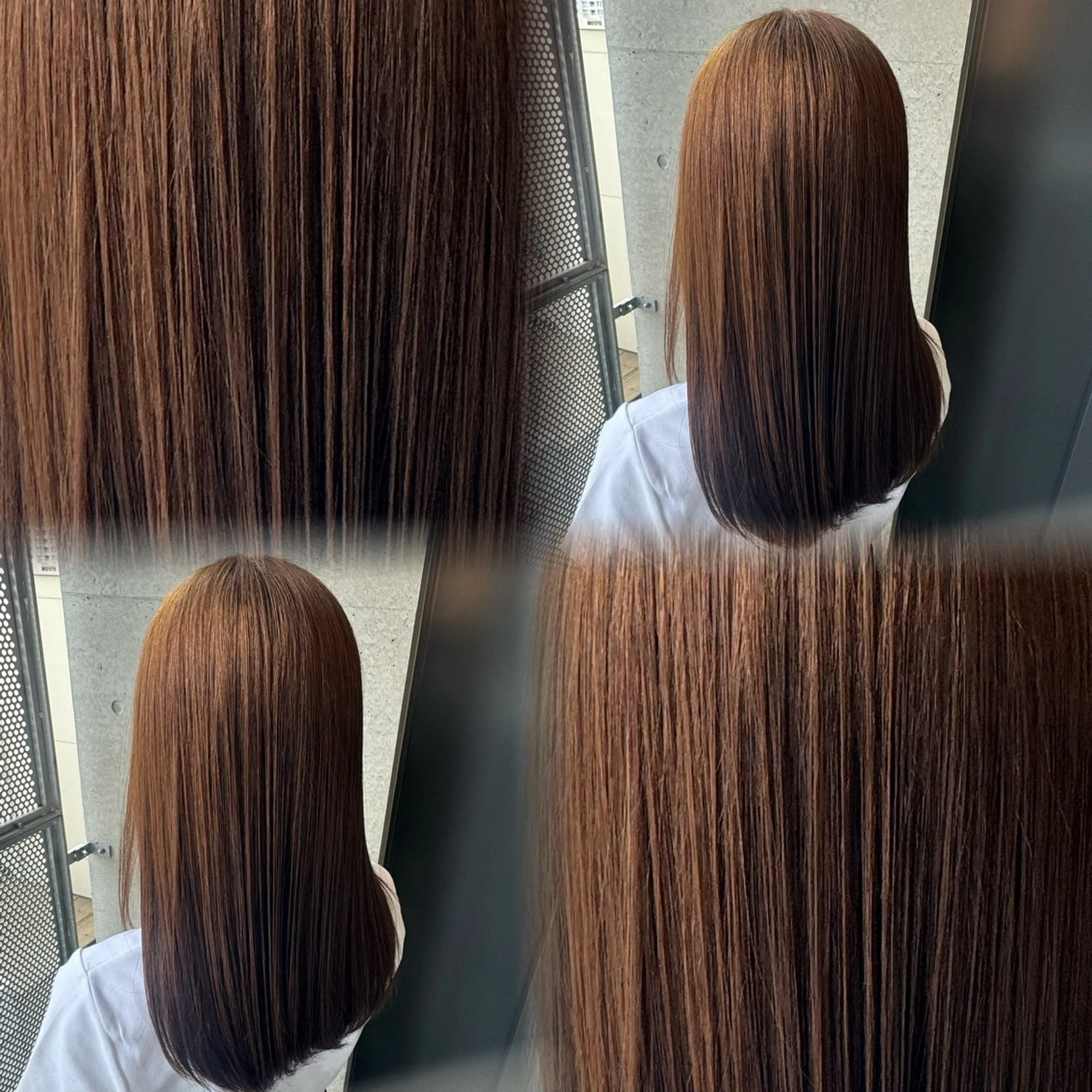 セミロング カラー 髙橋 李里亜のヘアスタイル
