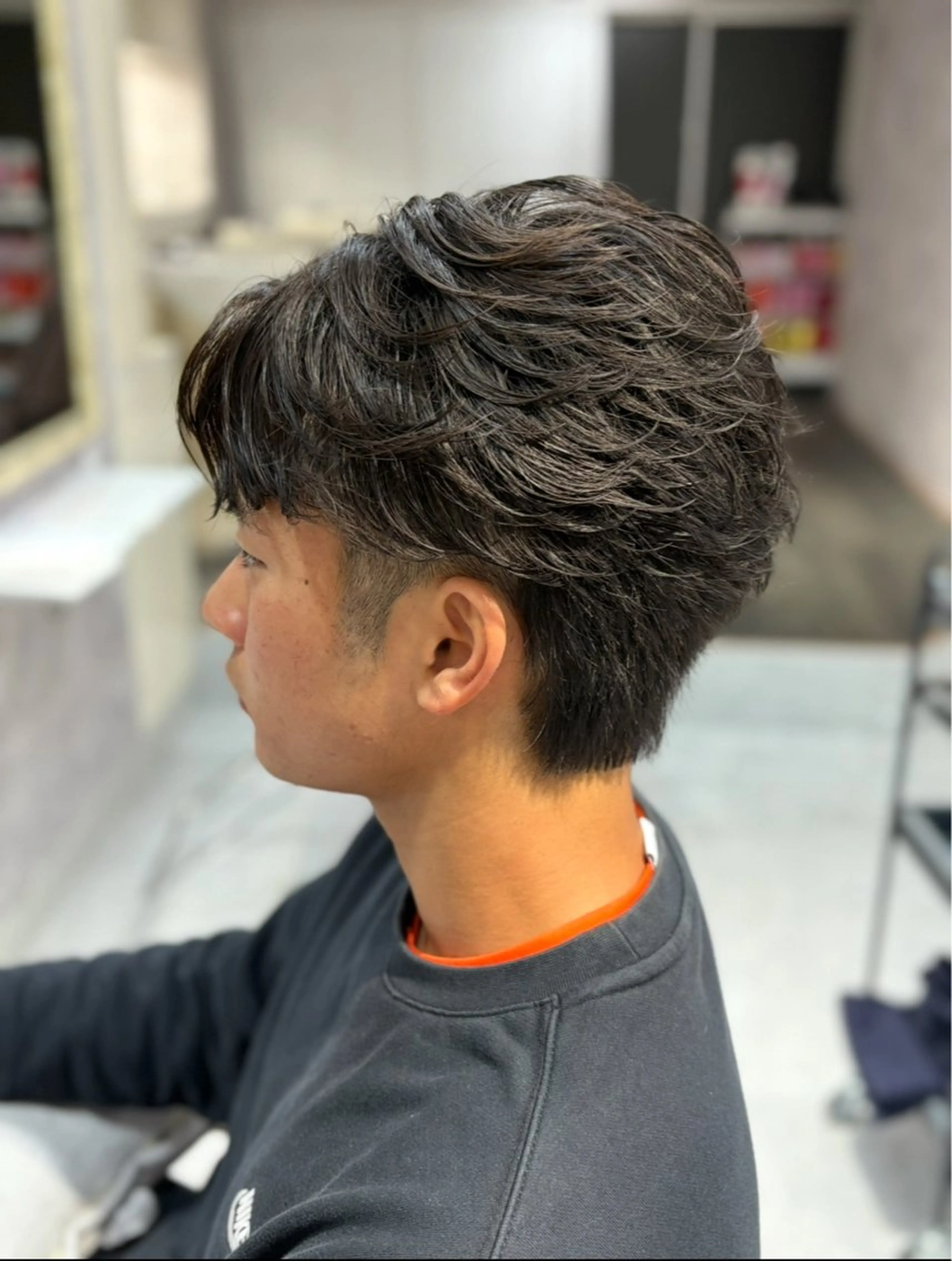 【メンズ🐺】🔥メンズカット+フェザーパーマ🔥の写真